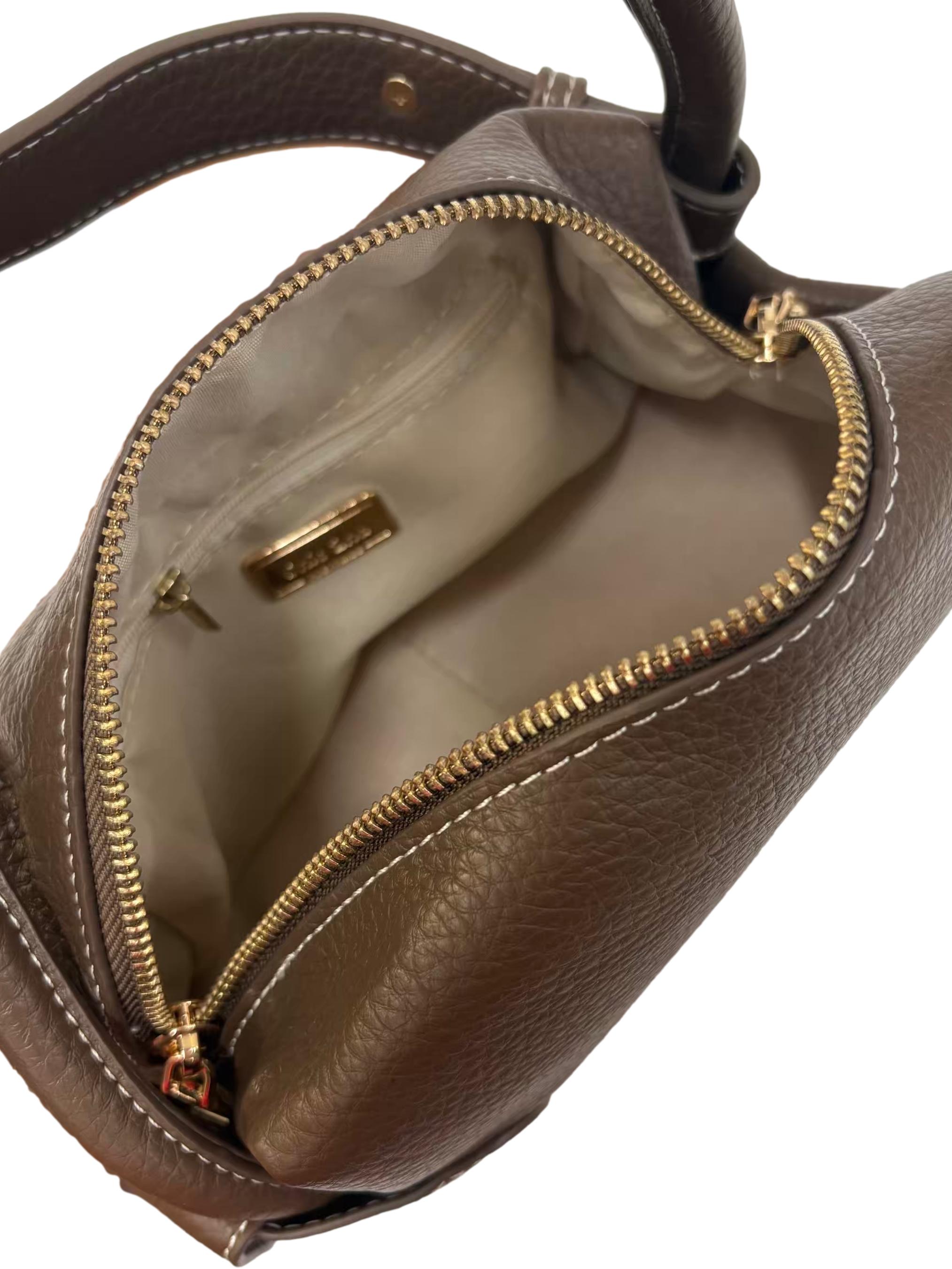 Warm Cocoa Hobo Shoulder Bag