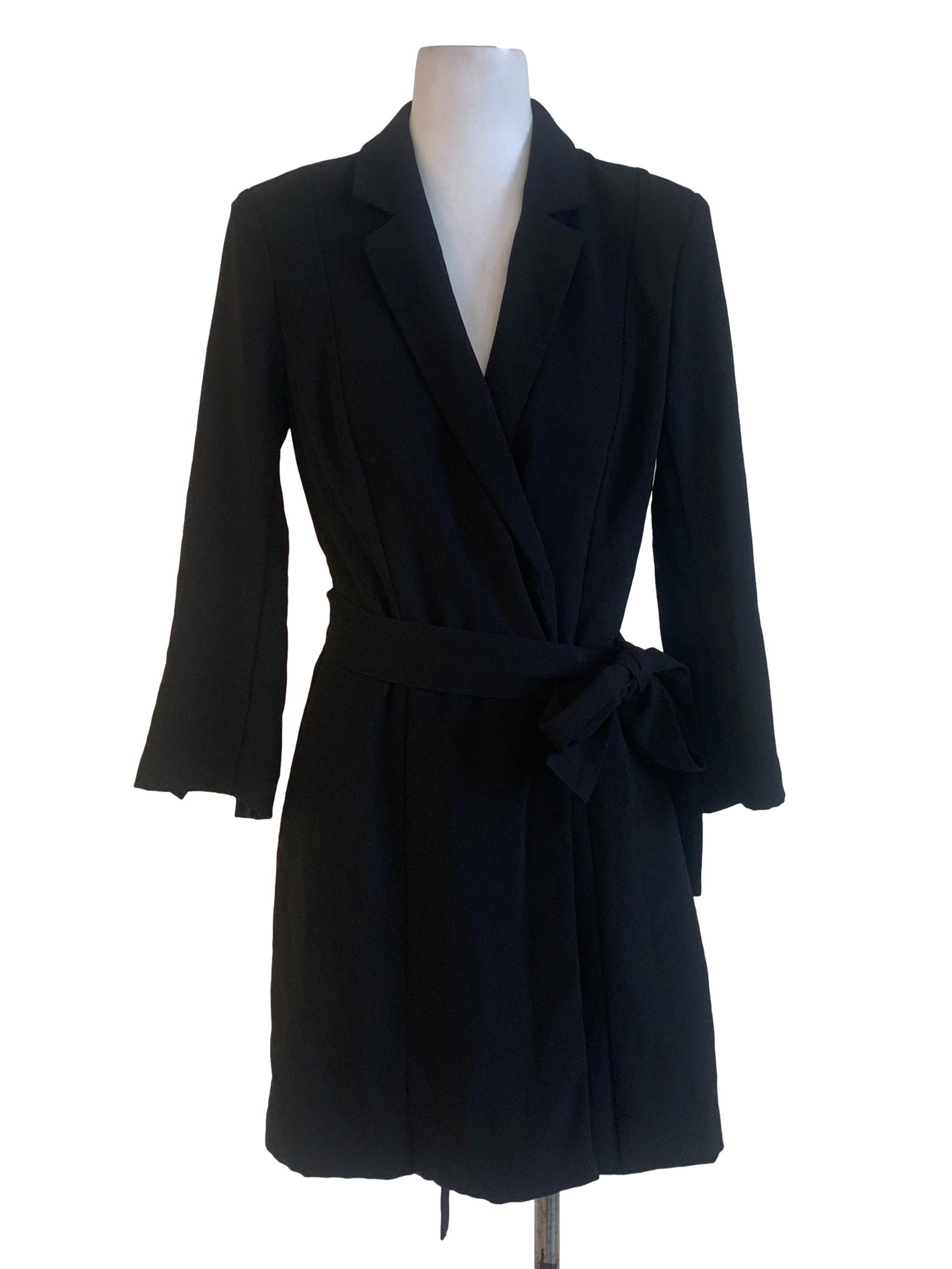 Black Wrapped Blazer