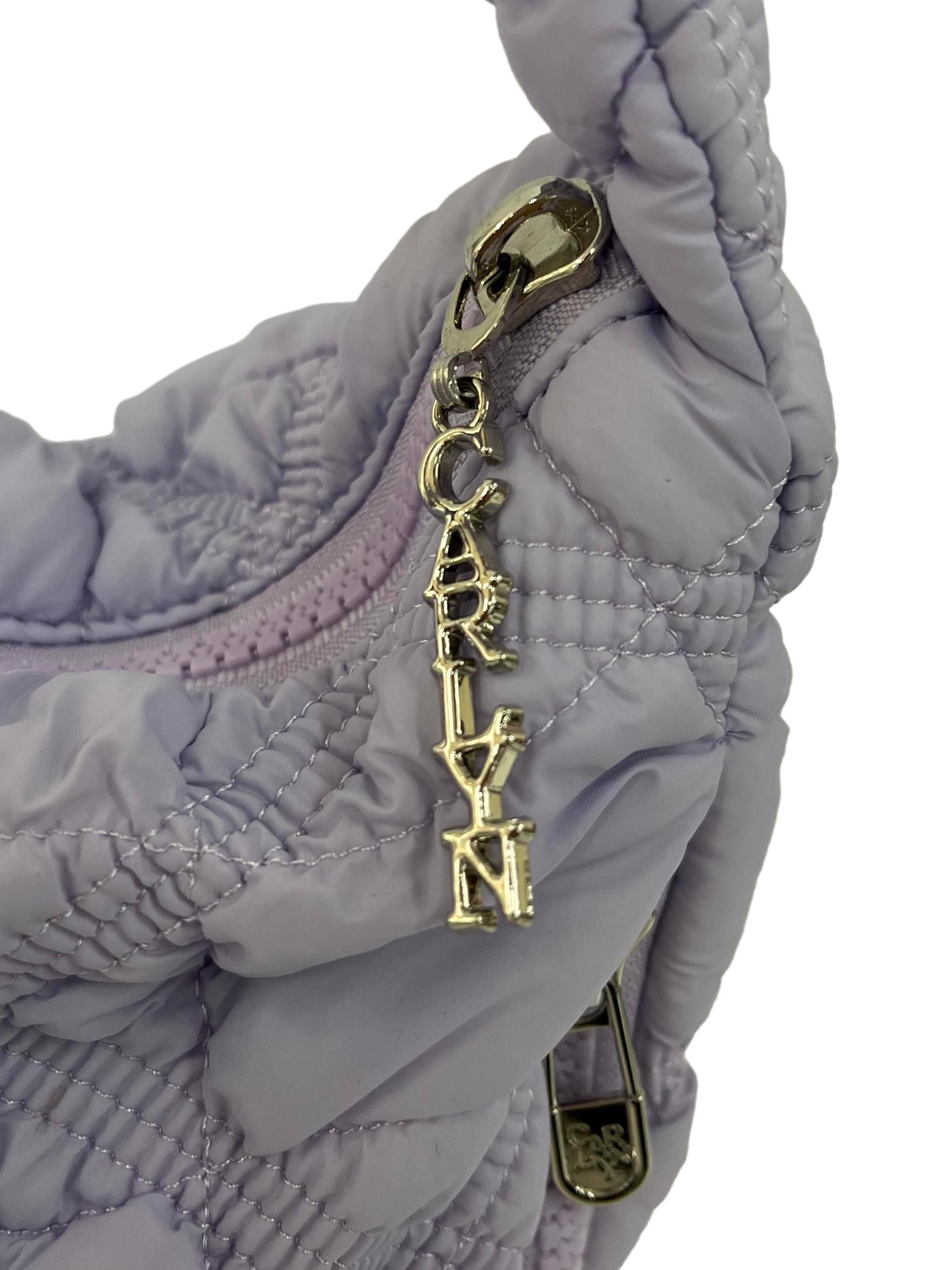 Lilac Quilted Crossbody Bag