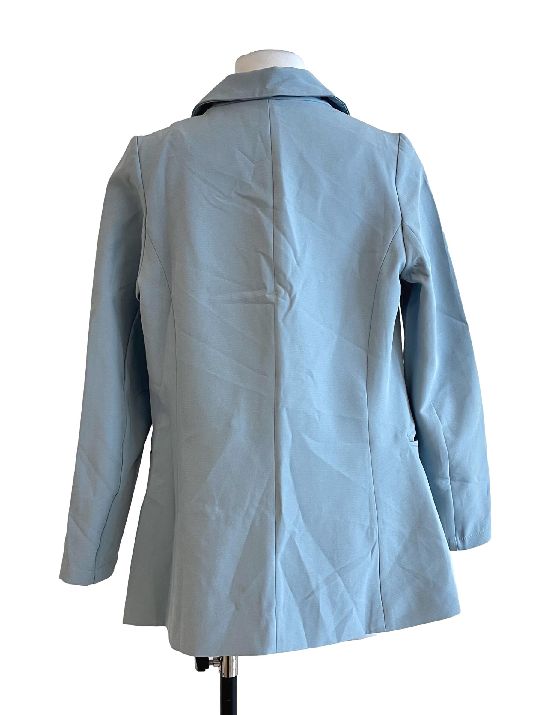 Sky Blue 2 Button Blazer