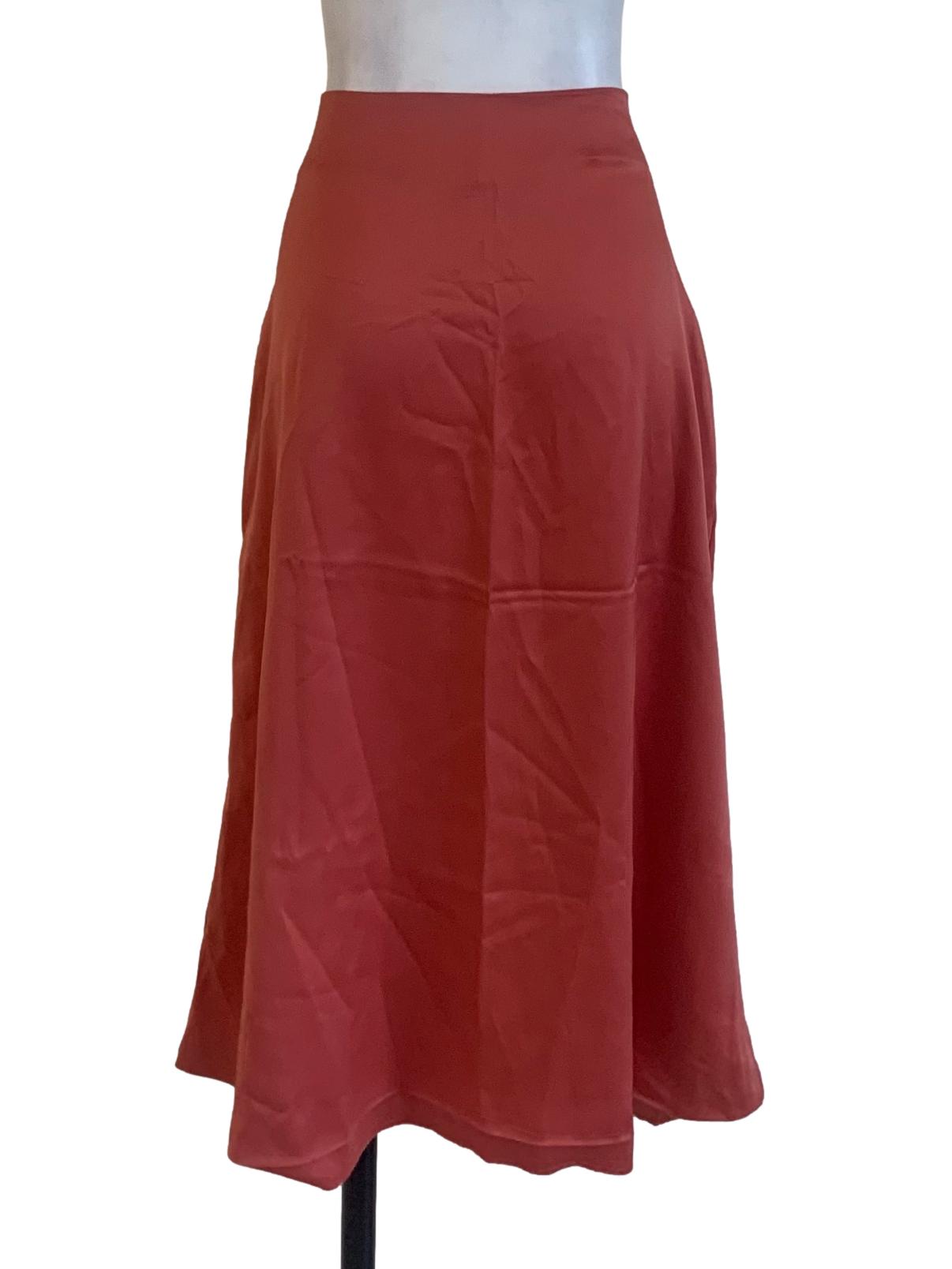 Coral Pink A Line Skirt