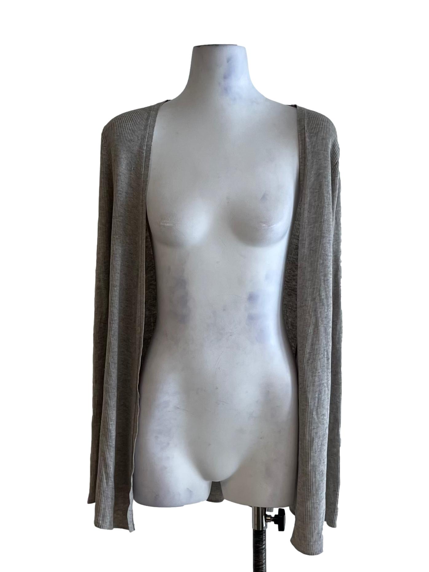 Grey Plain Cardigan