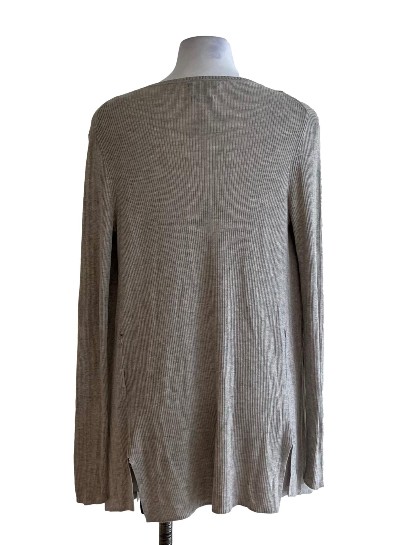 Grey Plain Cardigan