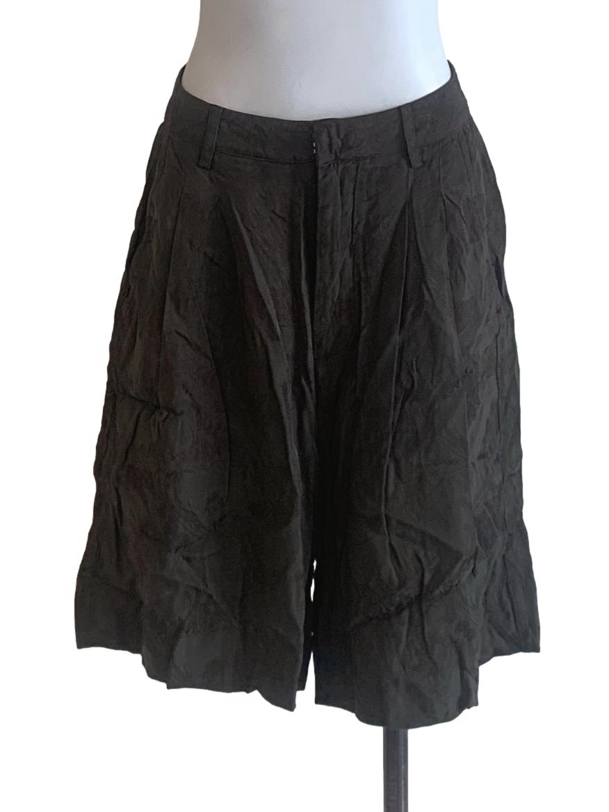Seaweed Green Wide Leg Shorts