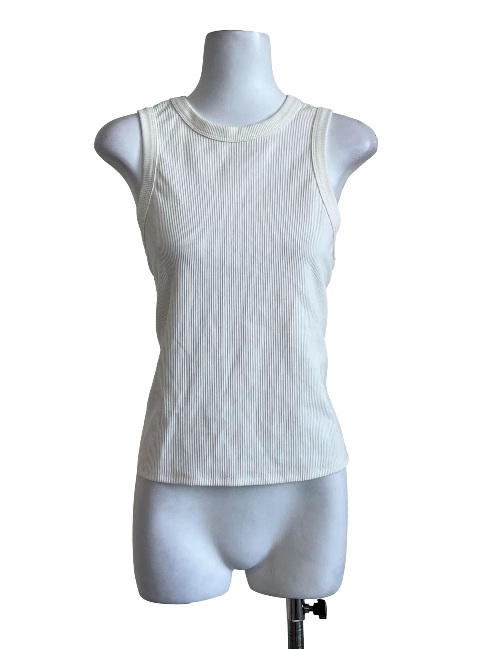Cream Plain Singlet