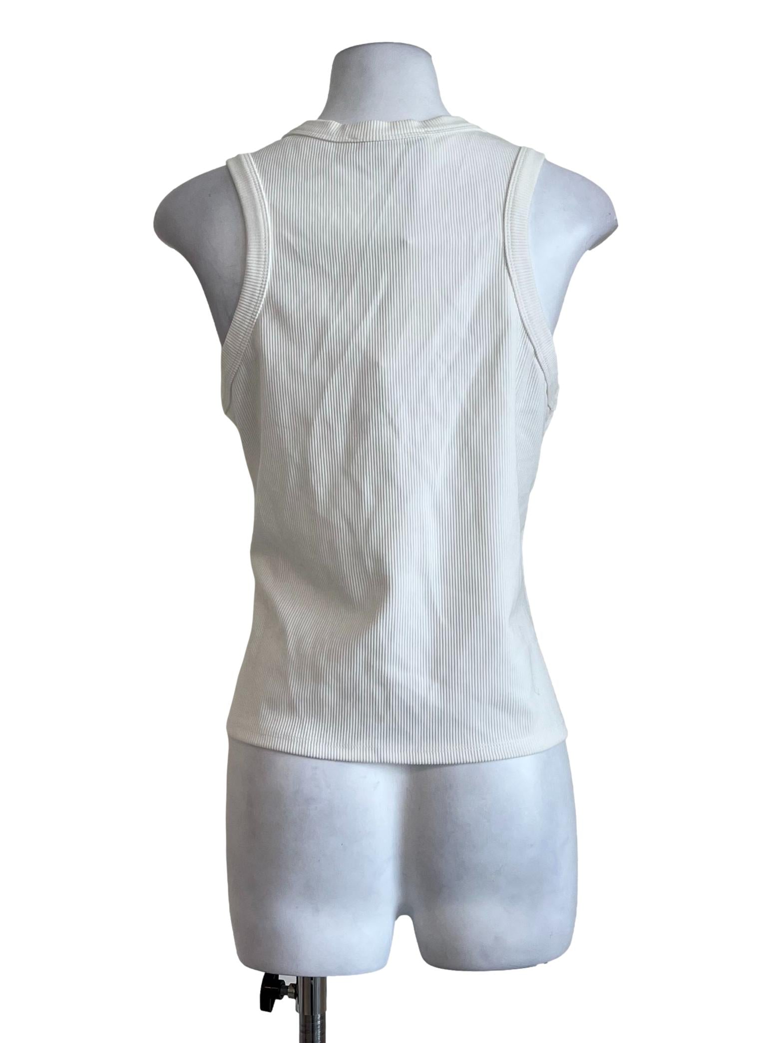 Cream Plain Singlet