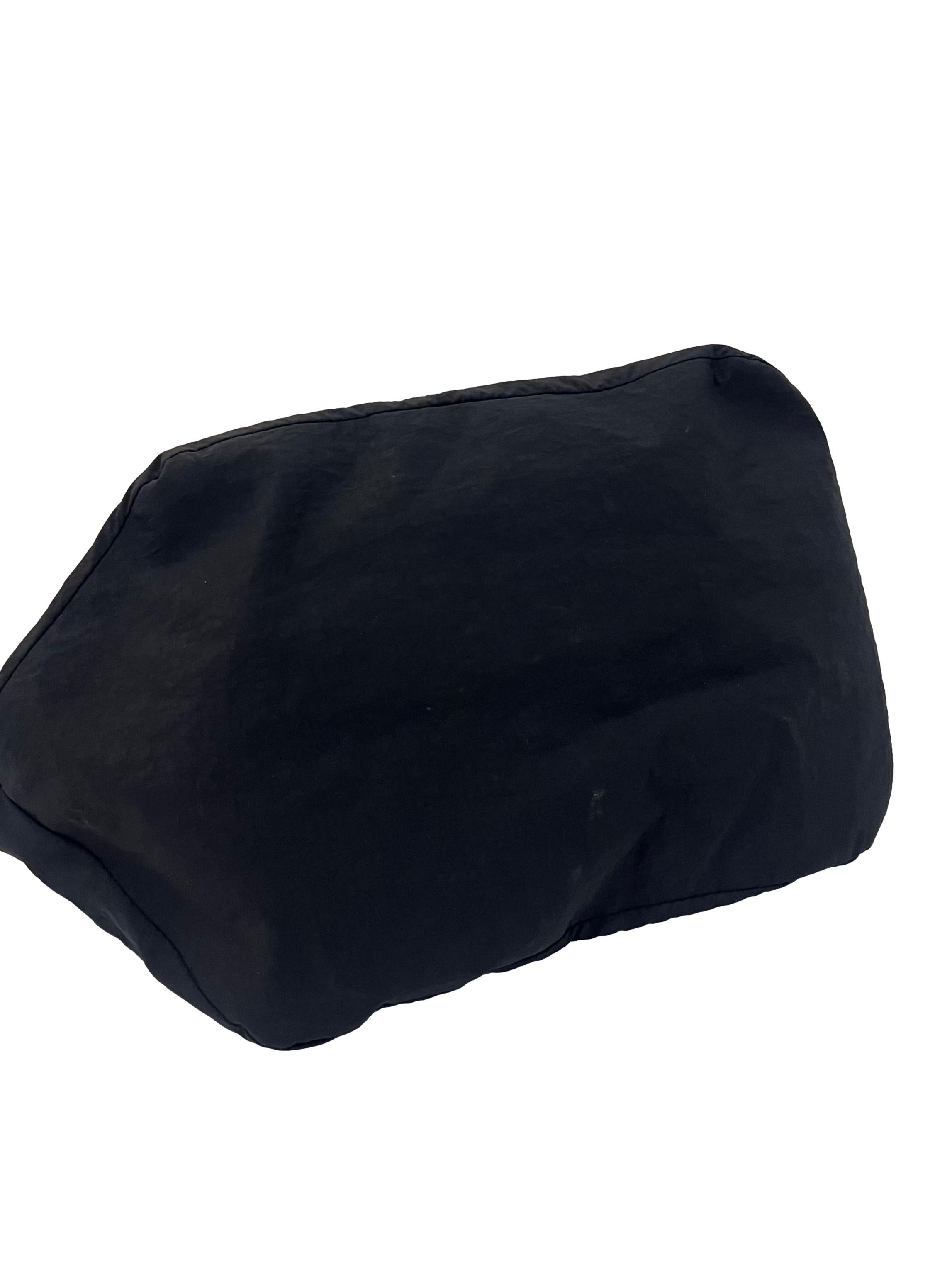 Black Tote Bag With Detachable Crossbody Strap