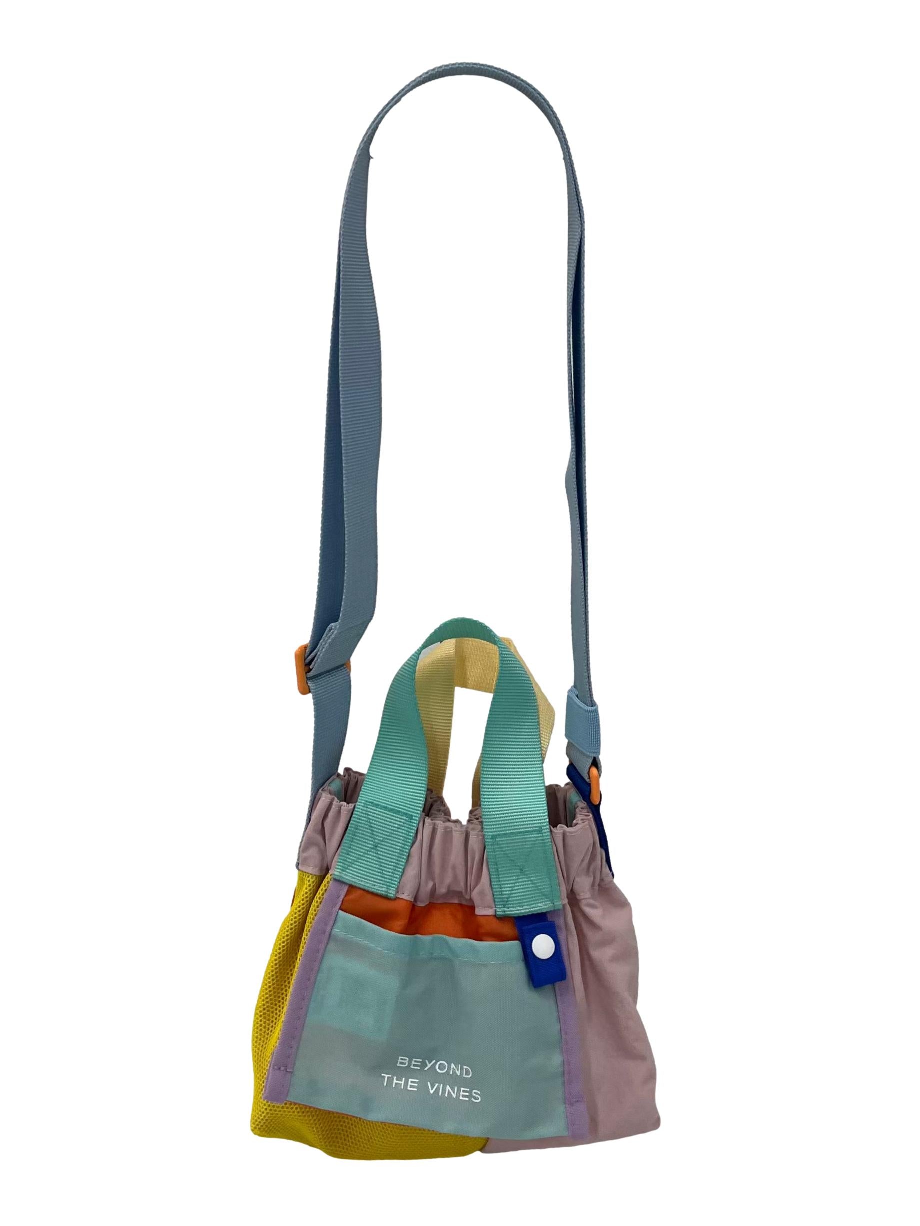 Multi Colour Super Panelled Micro Dumpling Bag