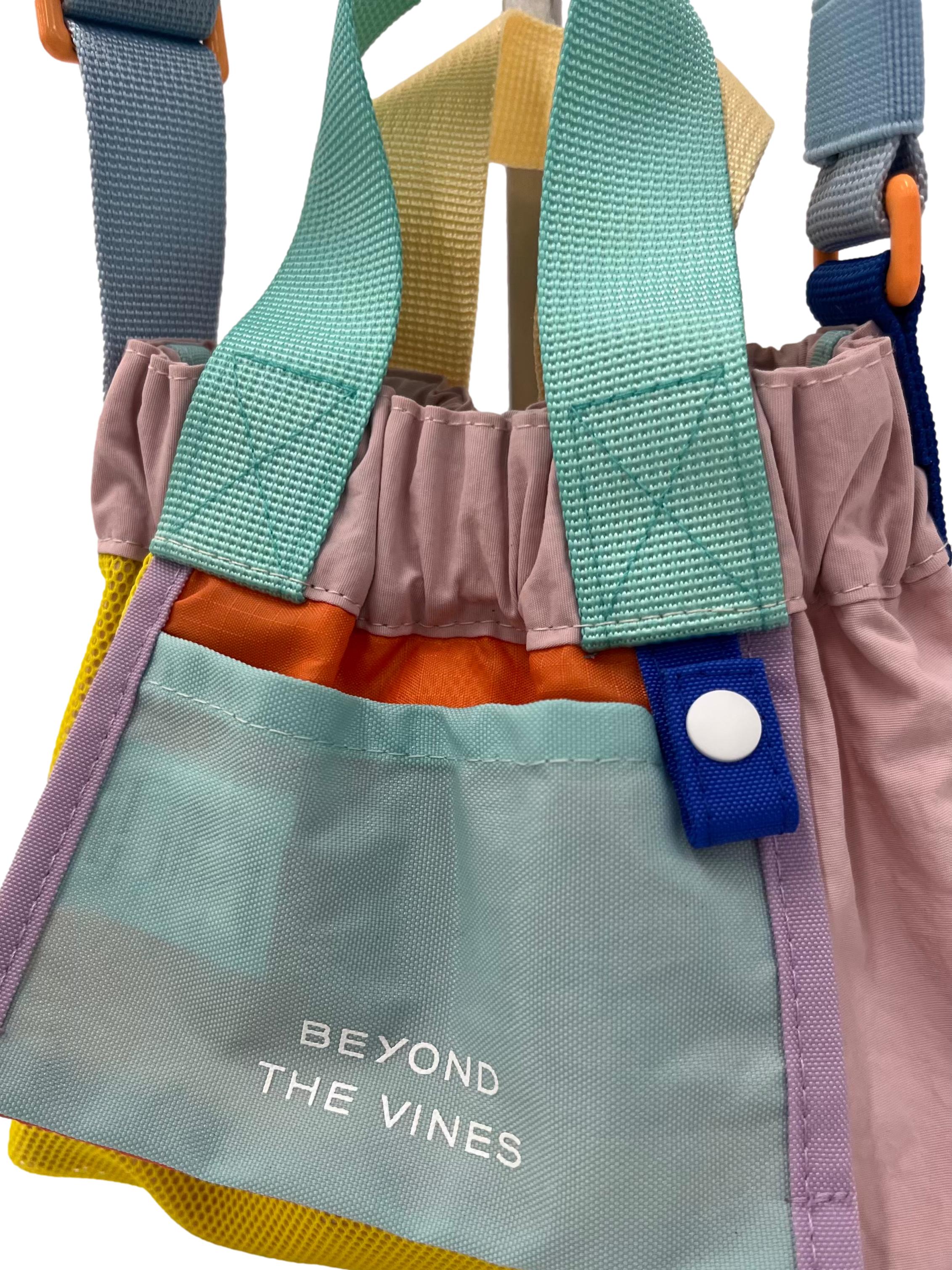 Multi Colour Super Panelled Micro Dumpling Bag