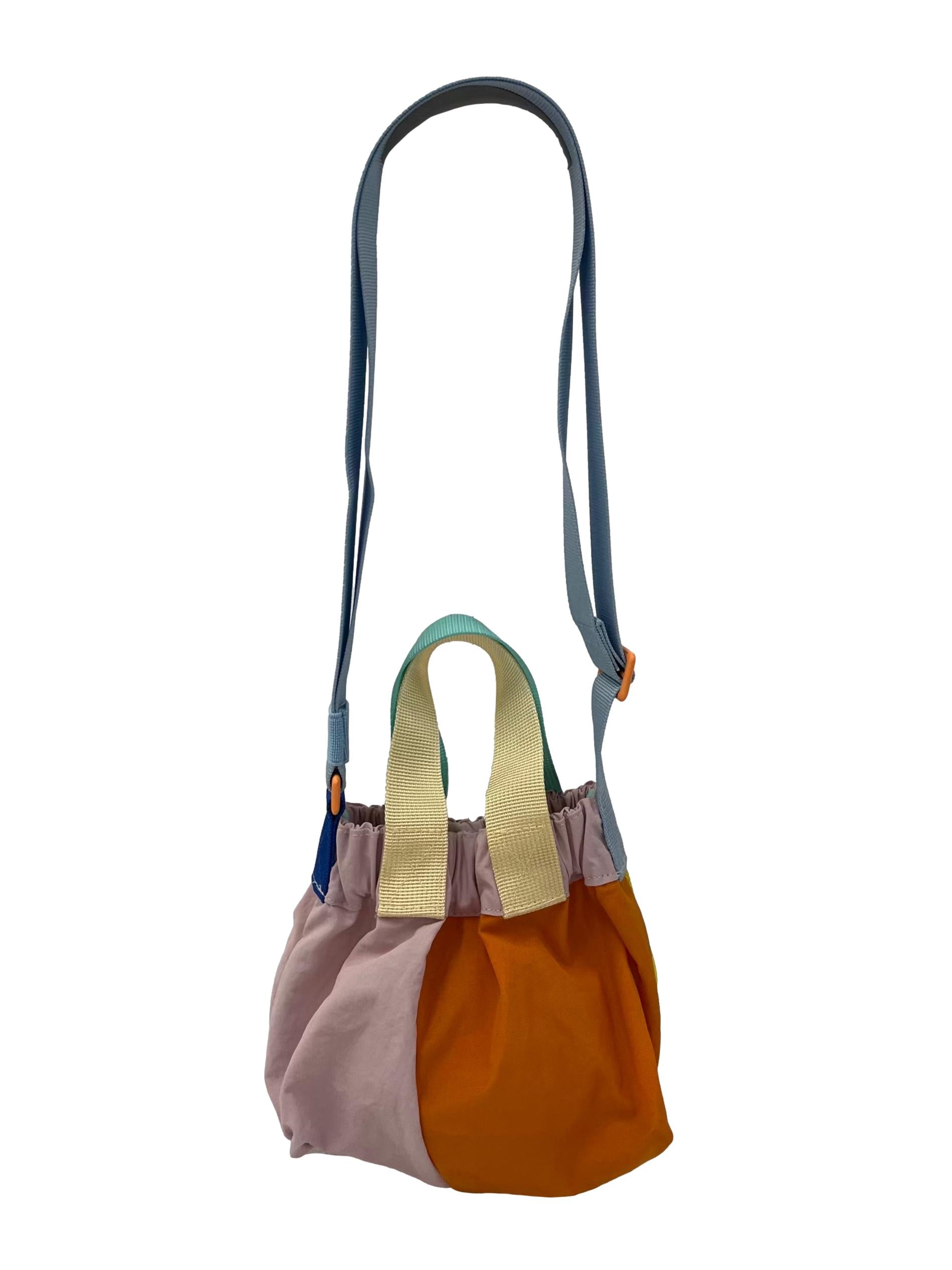 Multi Colour Super Panelled Micro Dumpling Bag