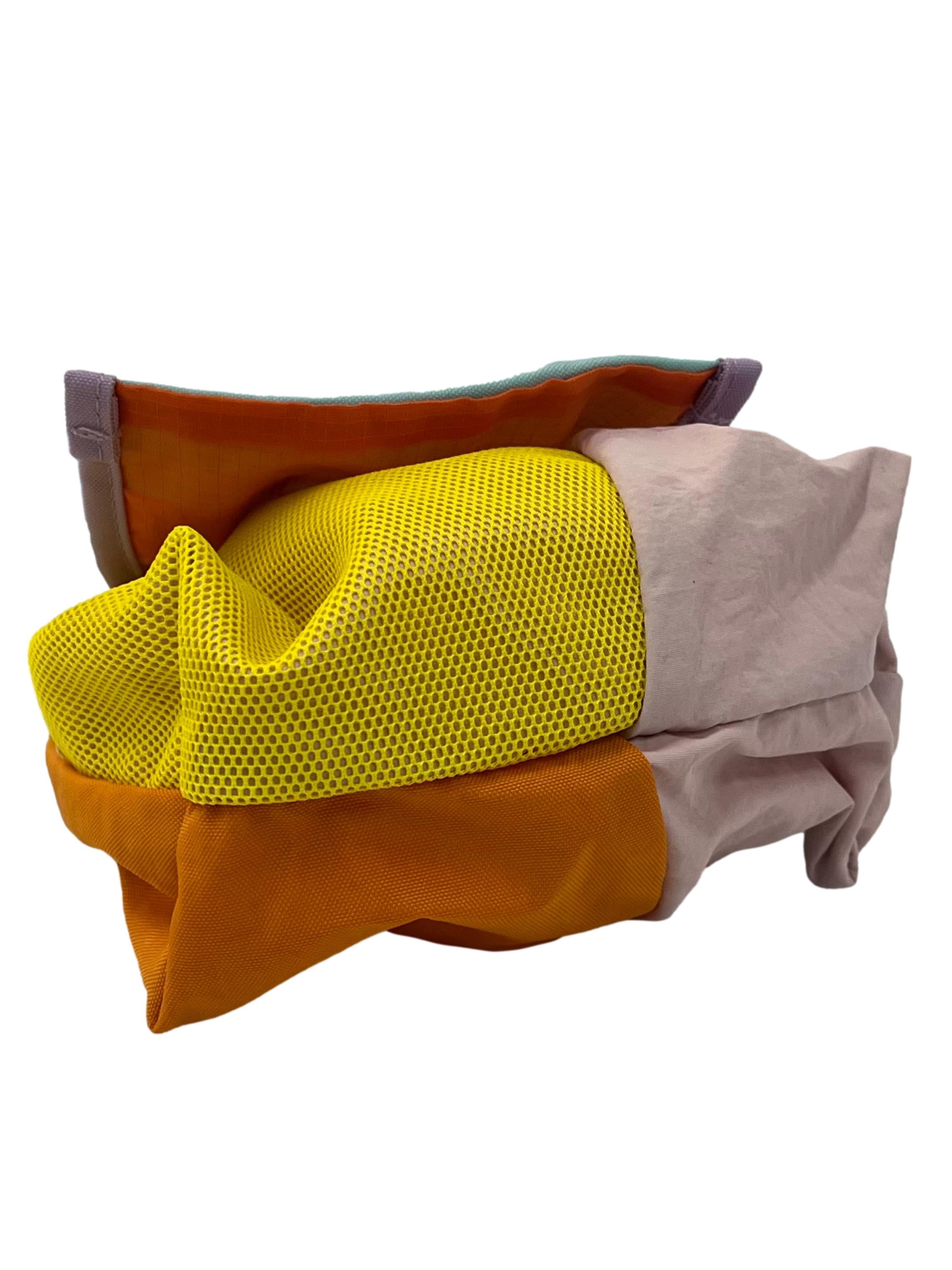 Multi Colour Super Panelled Micro Dumpling Bag