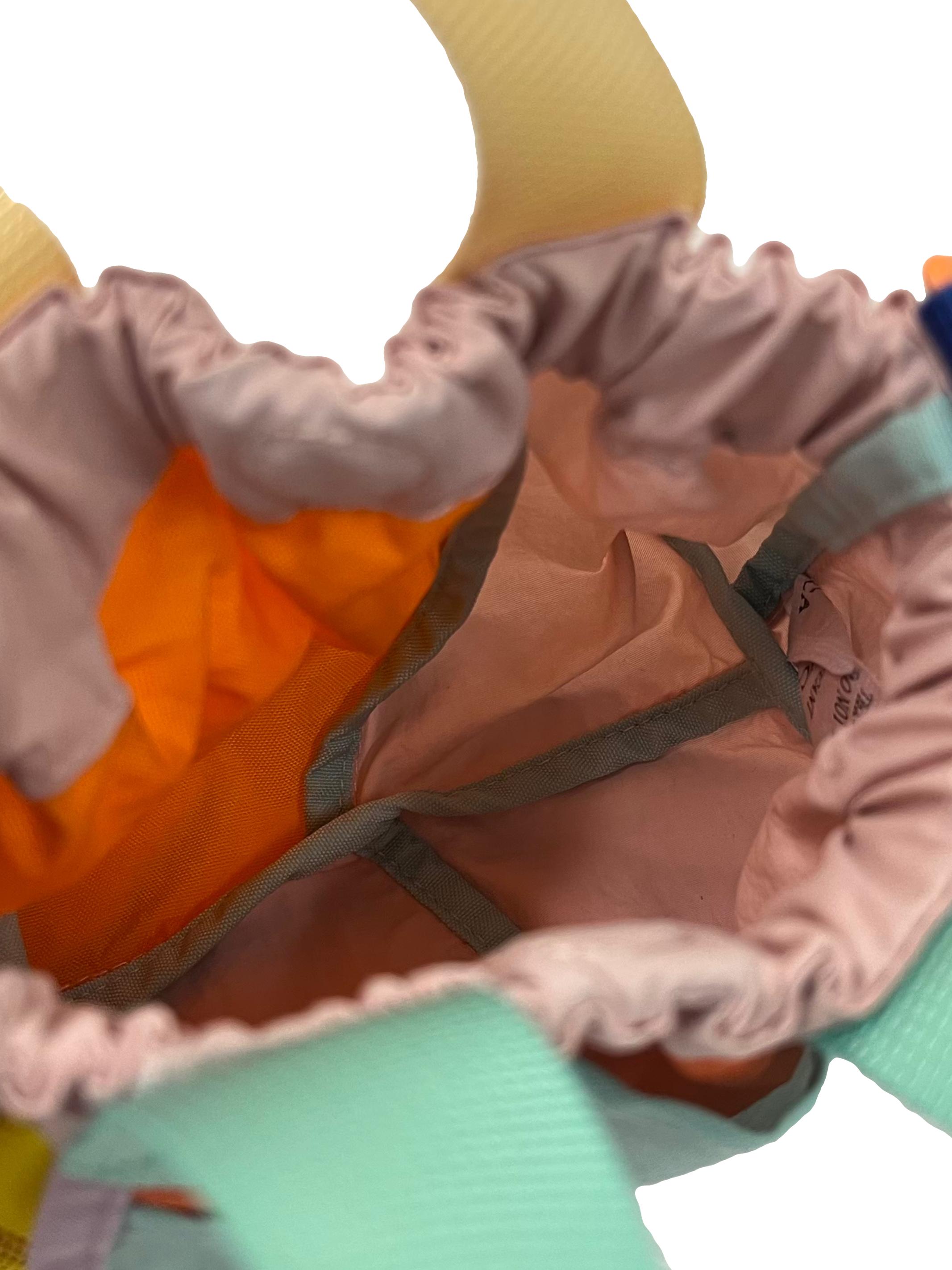 Multi Colour Super Panelled Micro Dumpling Bag