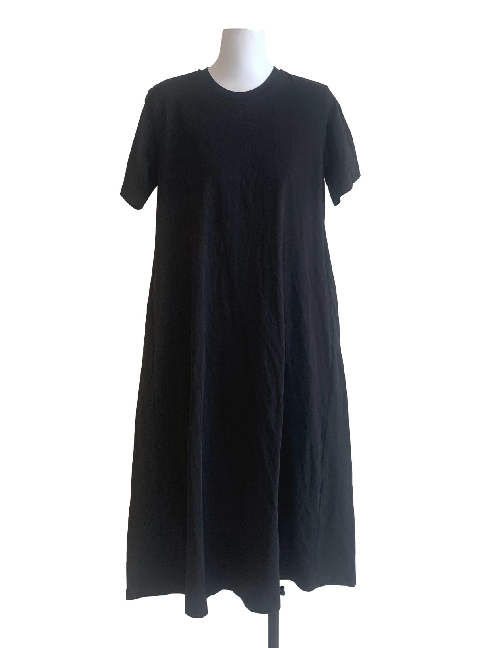 Midnight Black Trapezoid Dress