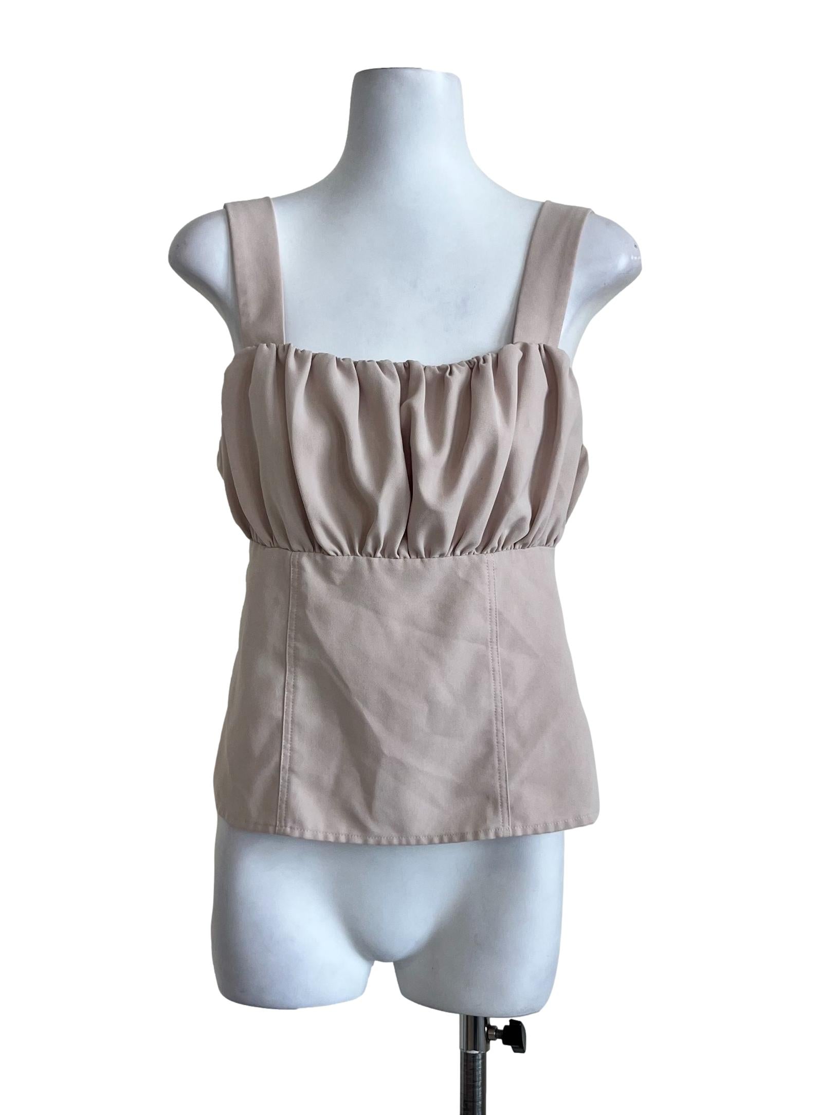 Light Brown No Chest Padded Top