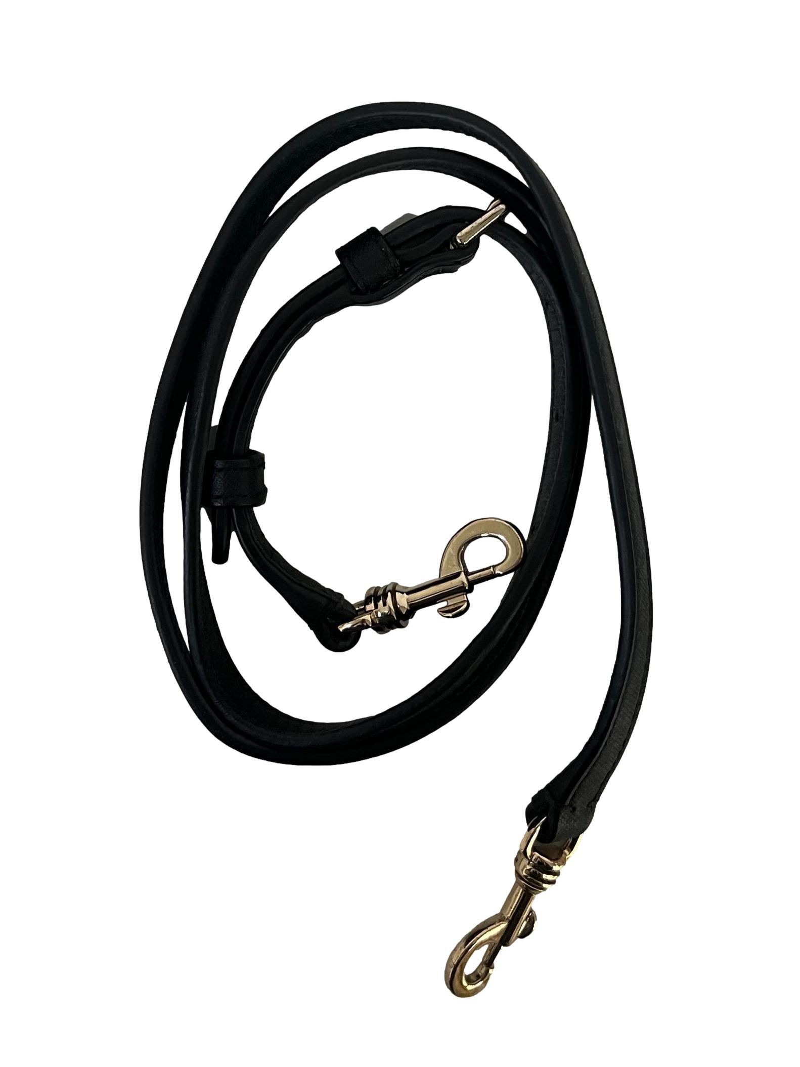 Black Madison Gathered Twist Bag