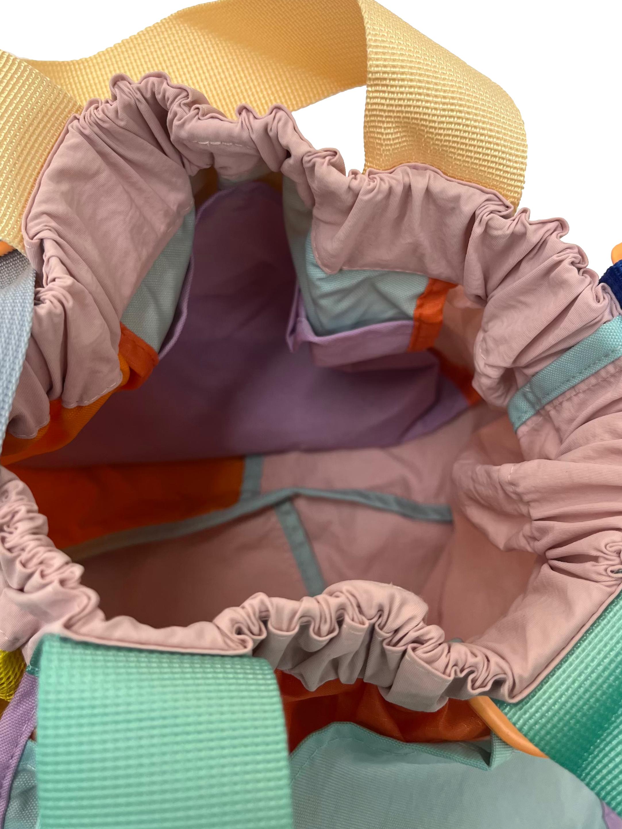 Multi Colour Super Panelled XS Dumpling Bag