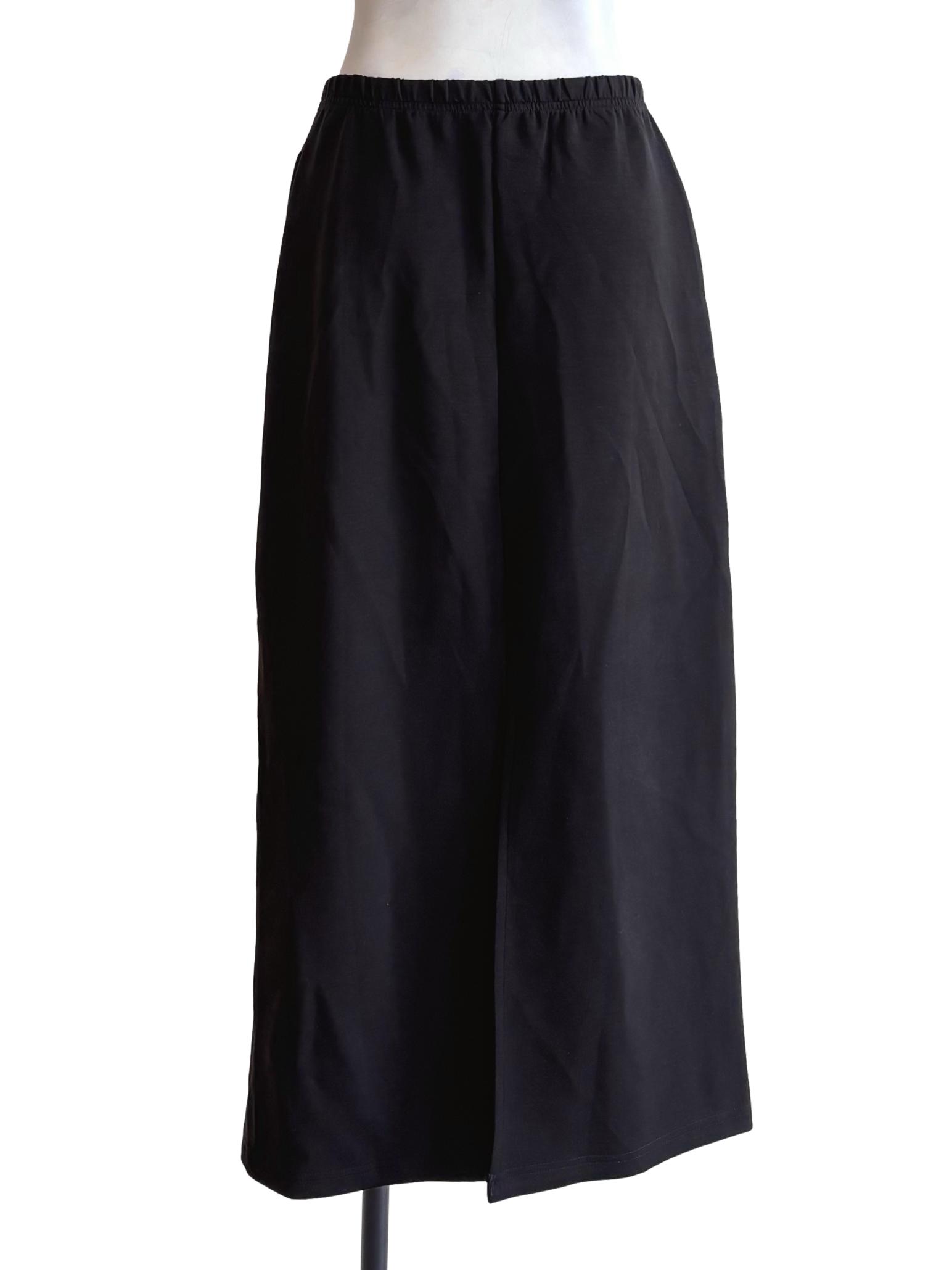 Black Soft Relaxed Maxi Skirt TTR