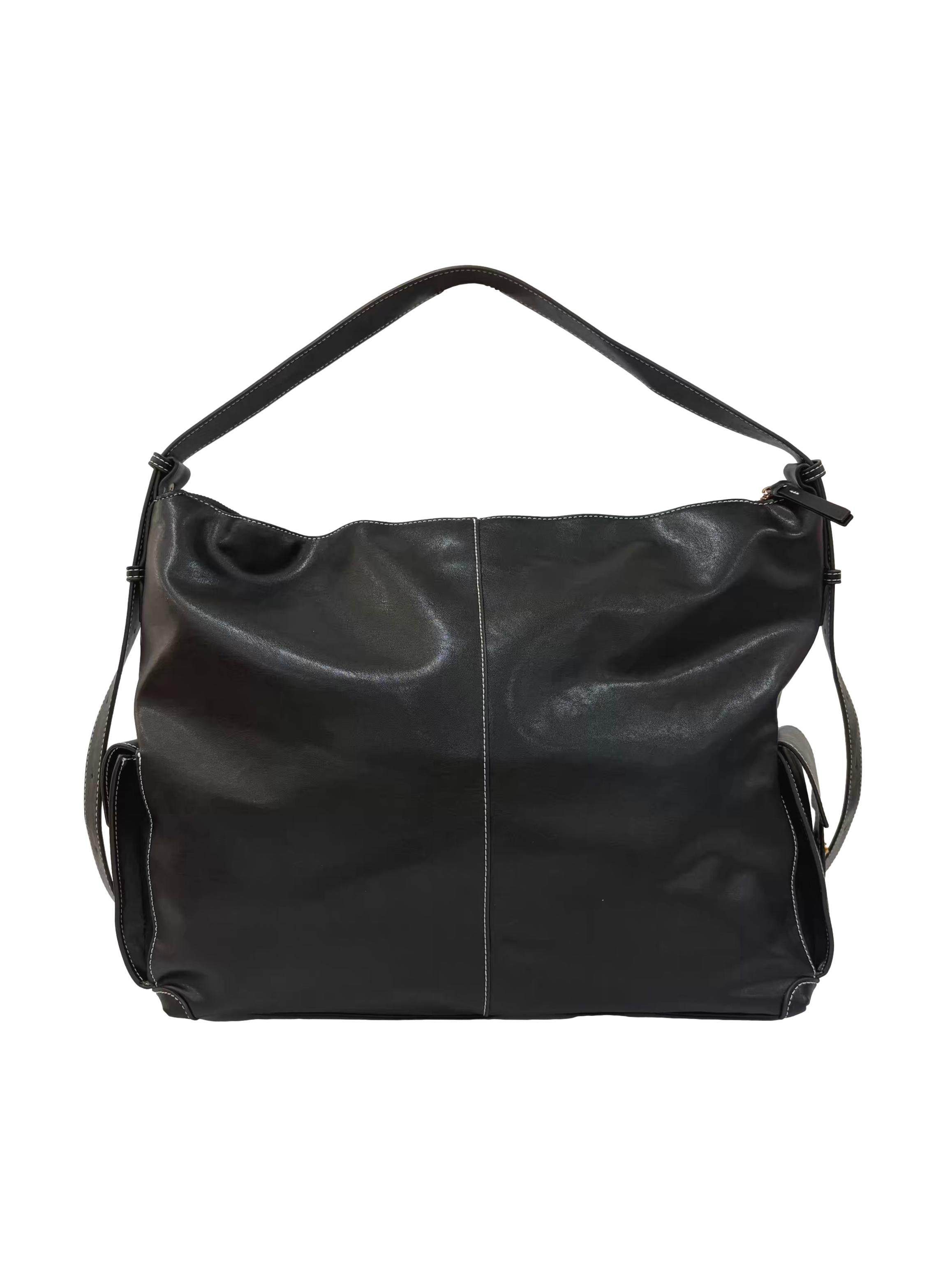 Black Yore Hobo Tote Bag