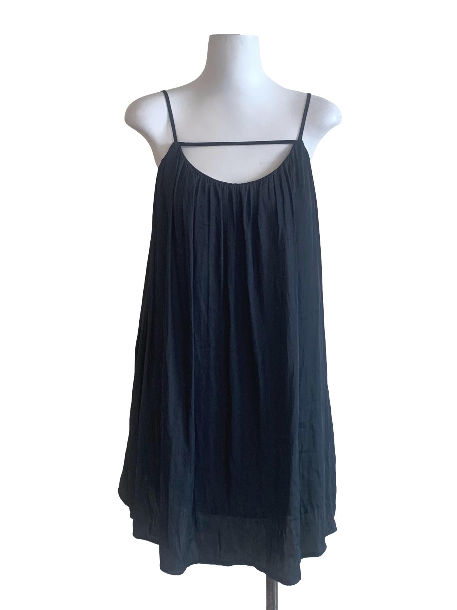 Lead Grey Spaghetti Strap Dress