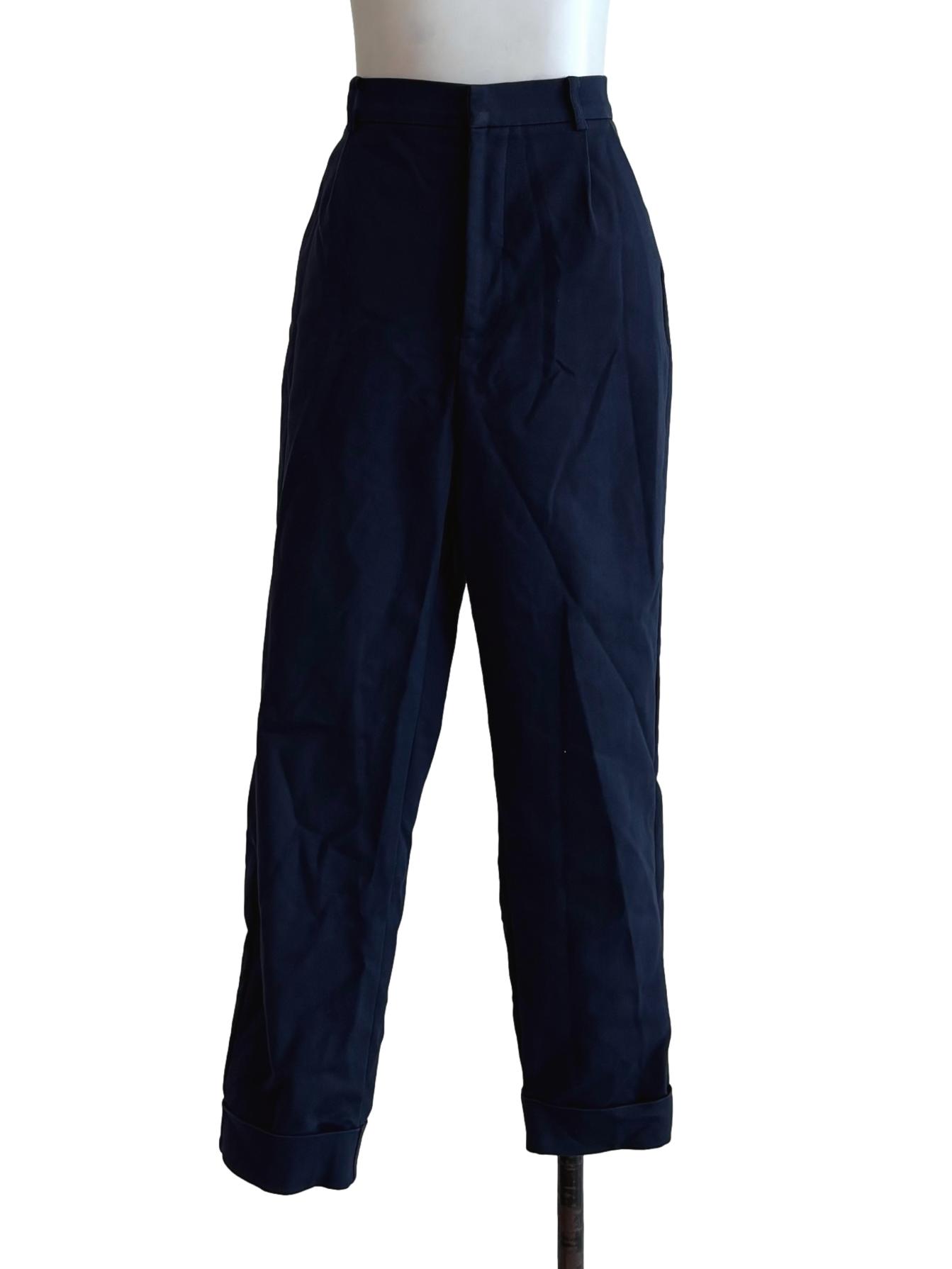 Phthalo Blue Slim Fit Pants LB