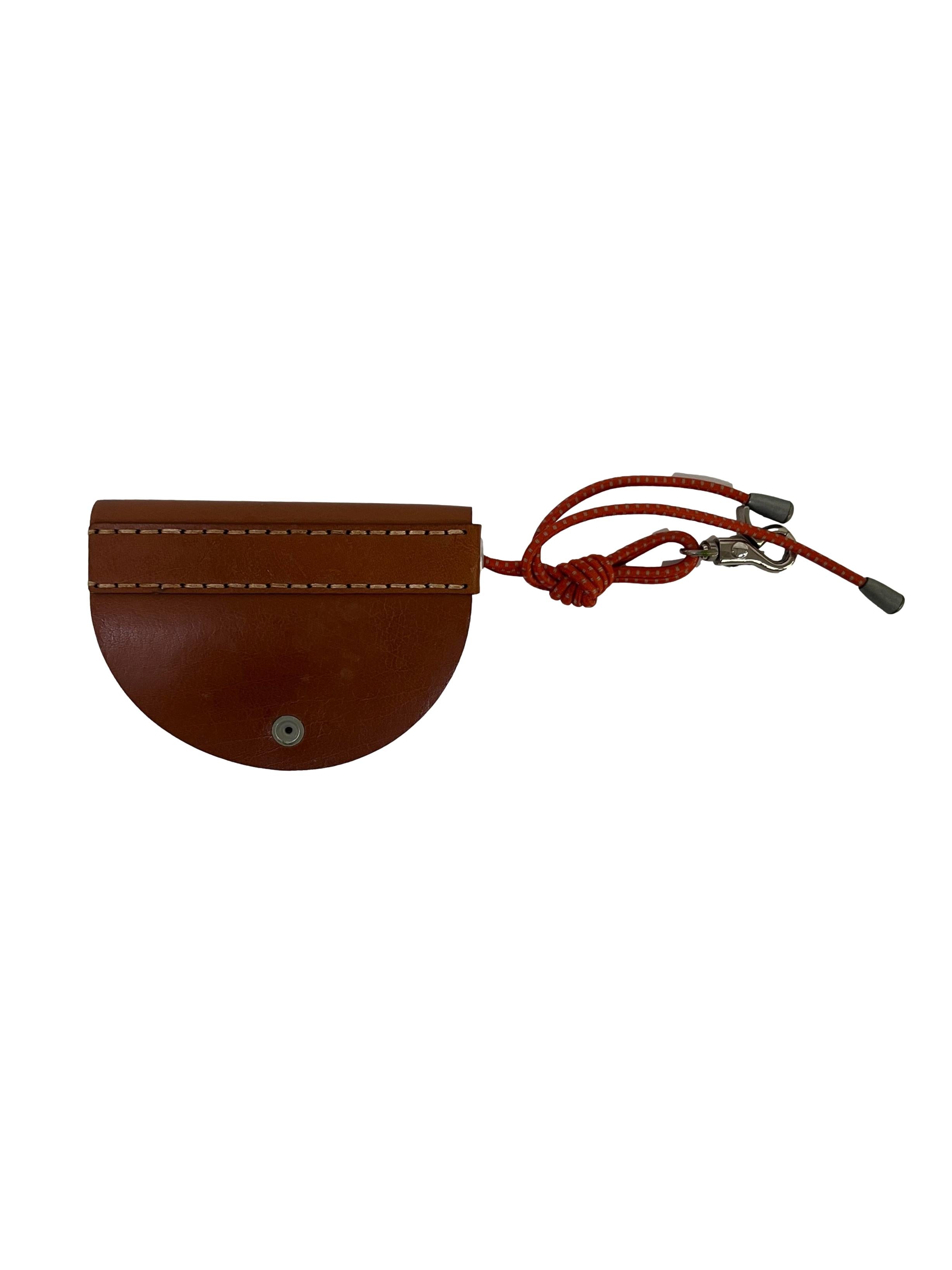 Brown Leather Cookie Key Holder