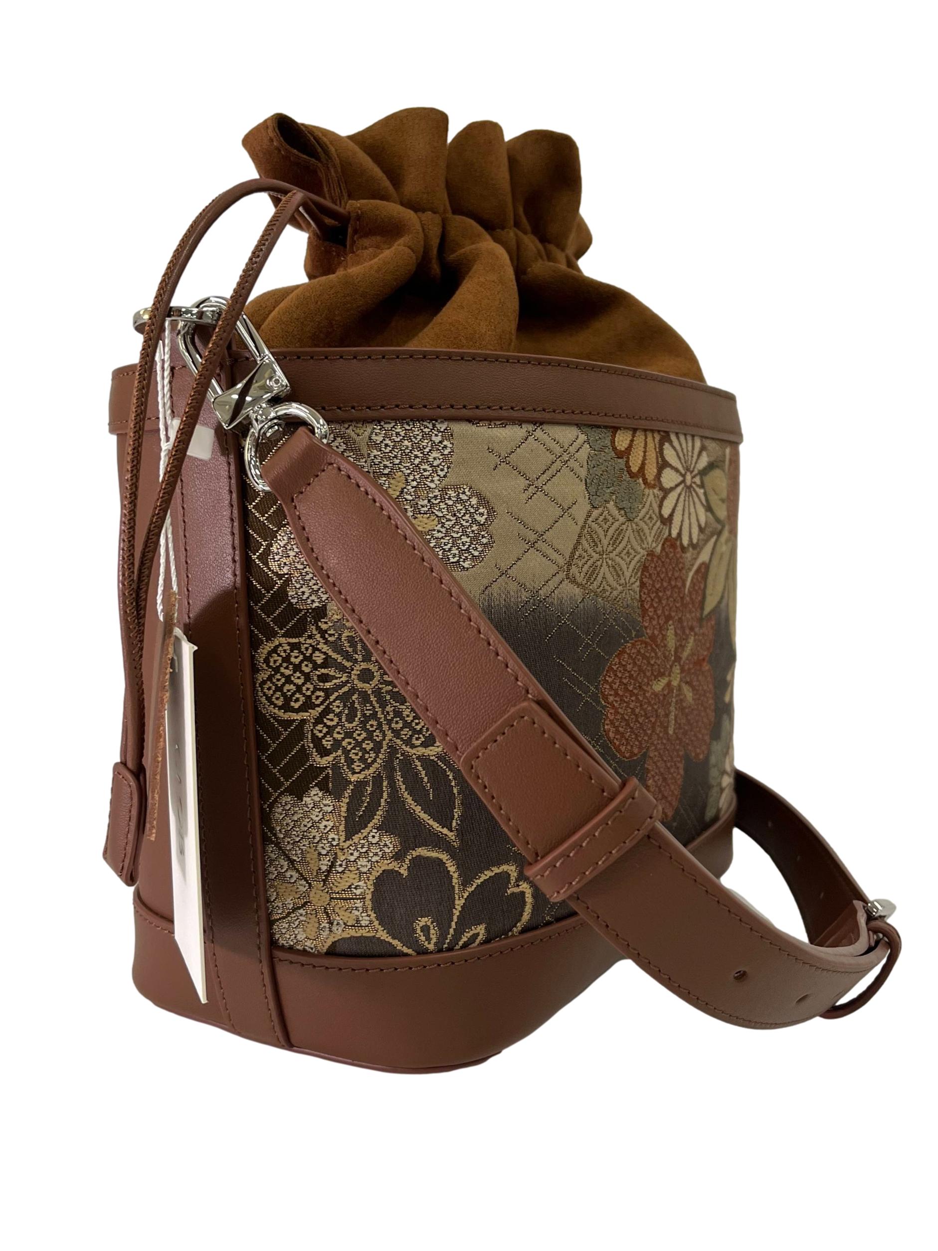 Brown Leather Bucket Bag CSN