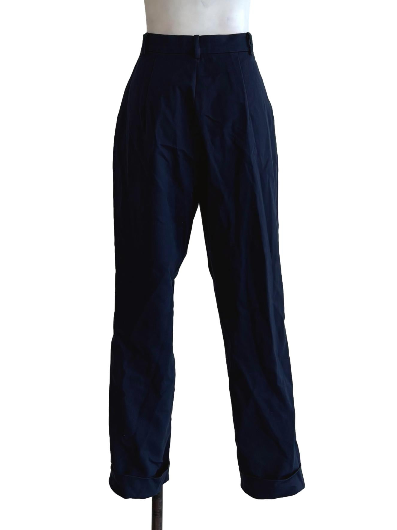 Phthalo Blue Slim Fit Pants LB