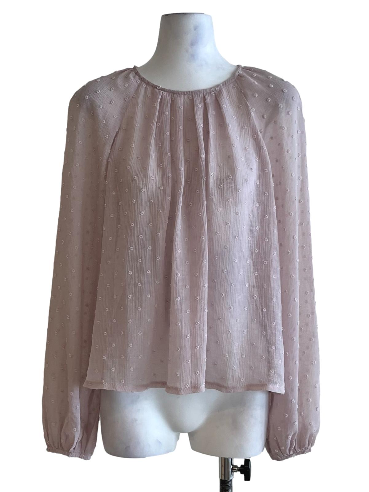 Periwinkle Purple Jewel Neckline Blouse