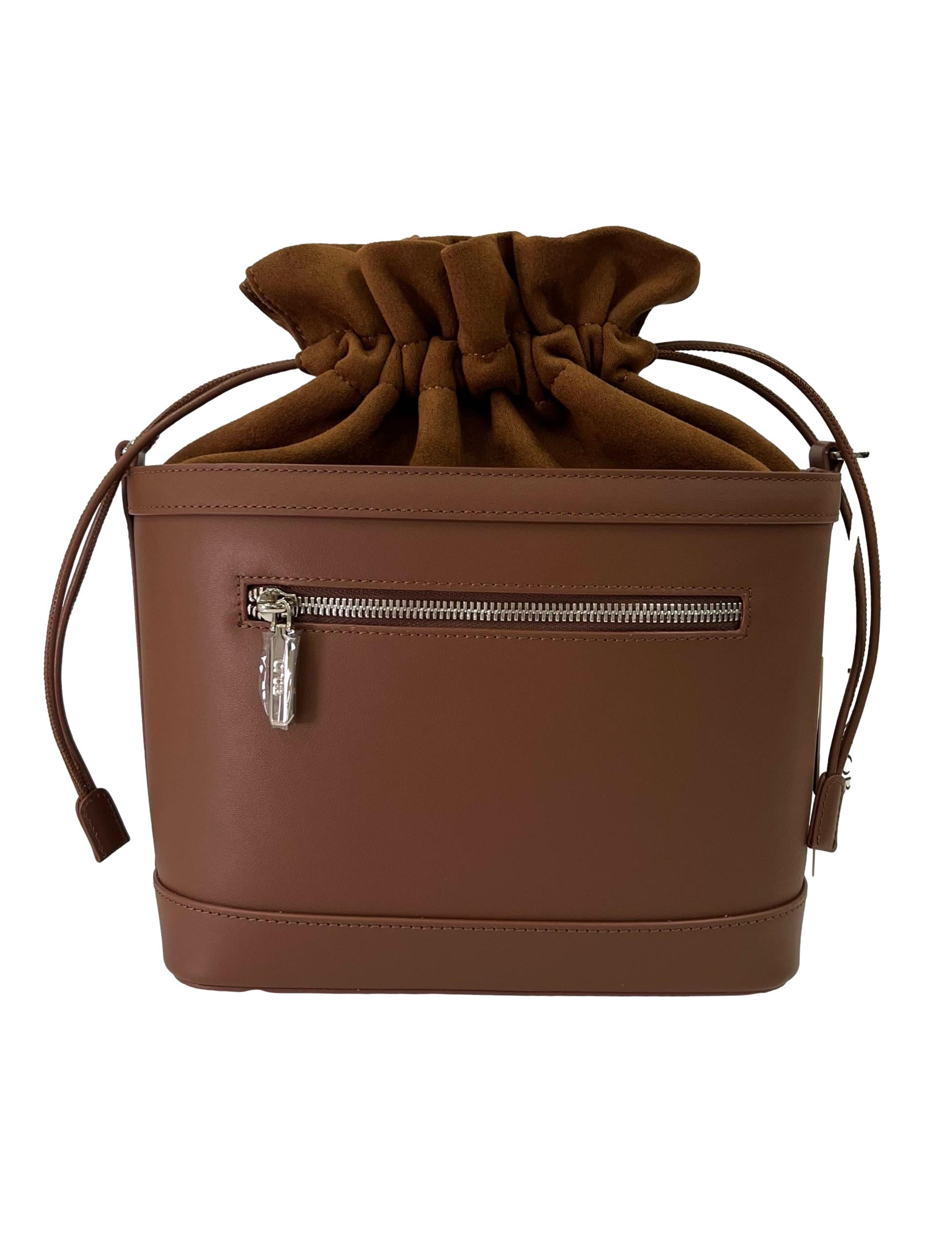 Brown Leather Bucket Bag CSN