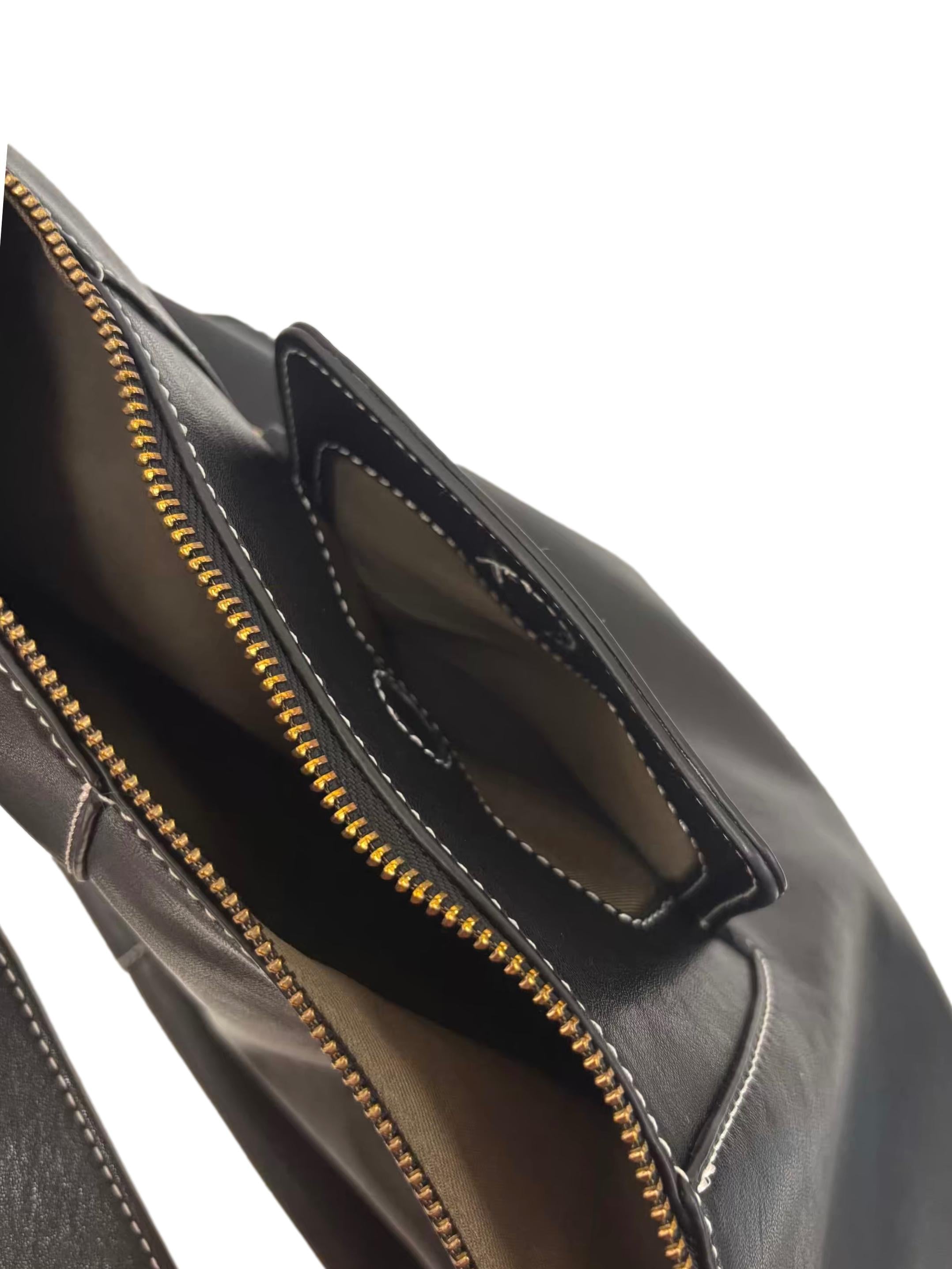 Black Yore Hobo Tote Bag