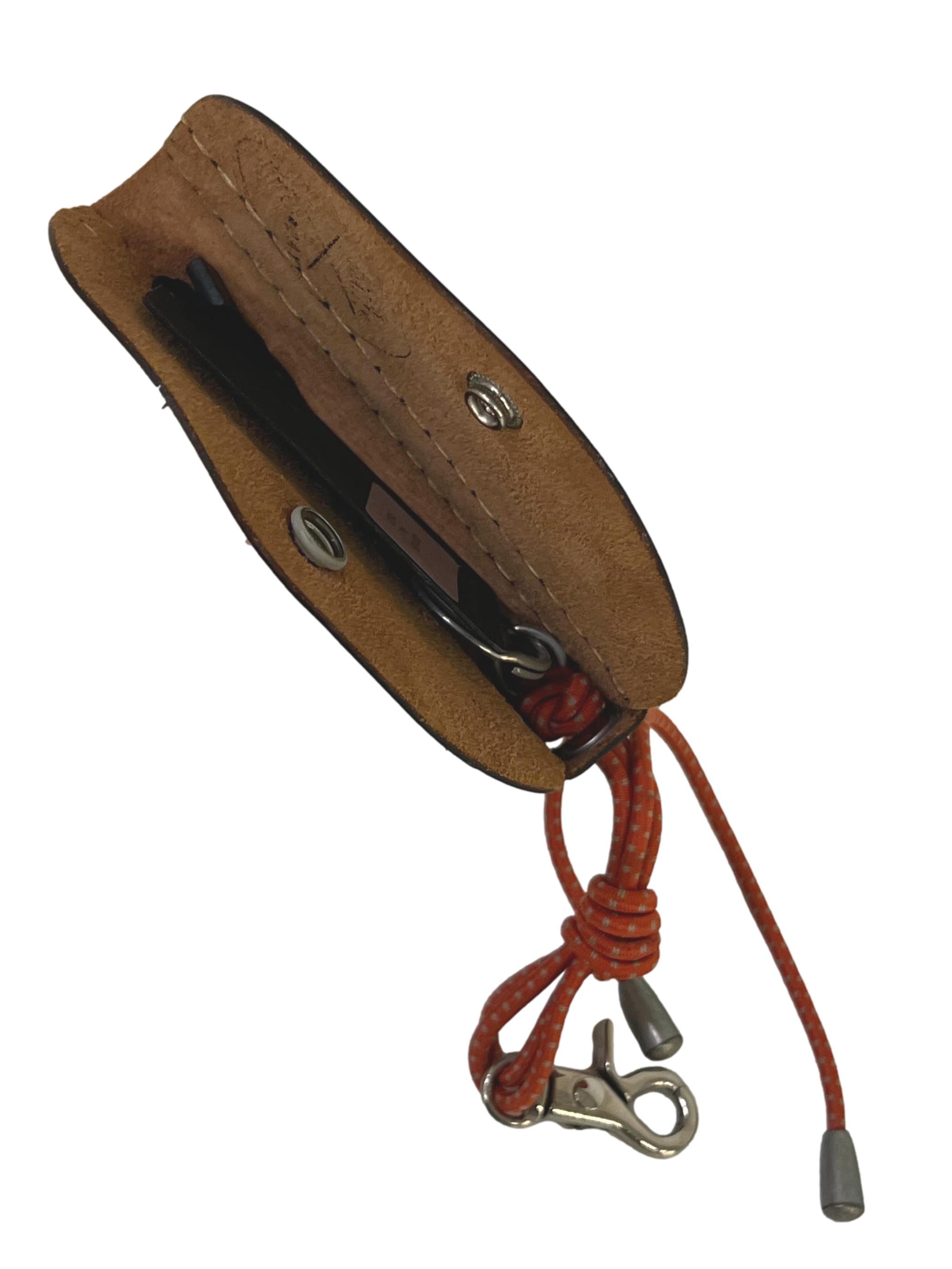 Brown Leather Cookie Key Holder