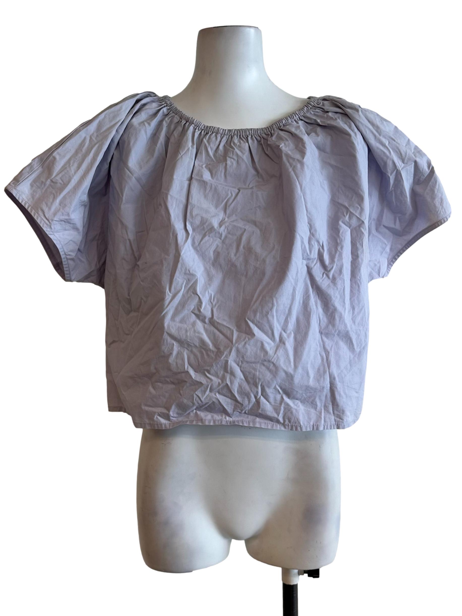 Lilac Purple Short Sleeve Top OSN