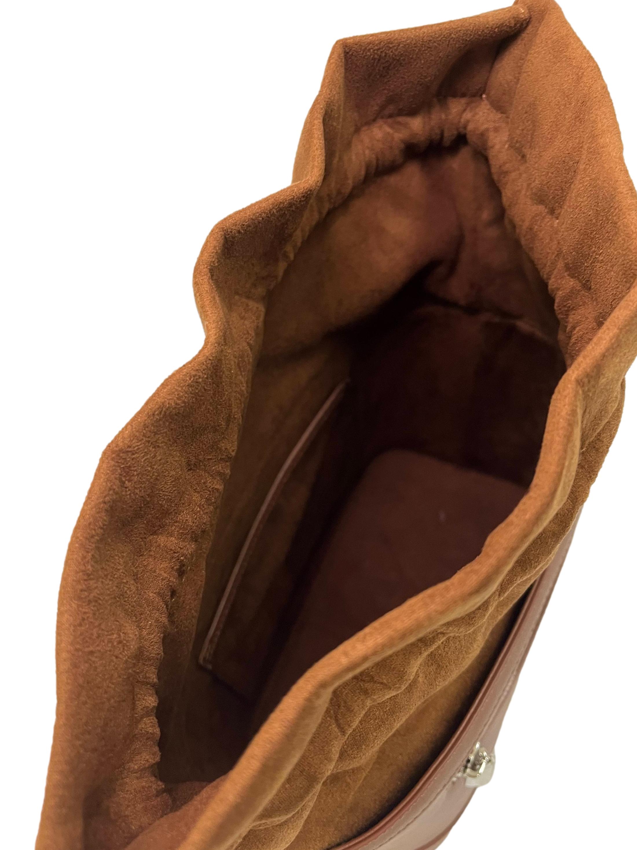 Brown Leather Bucket Bag CSN