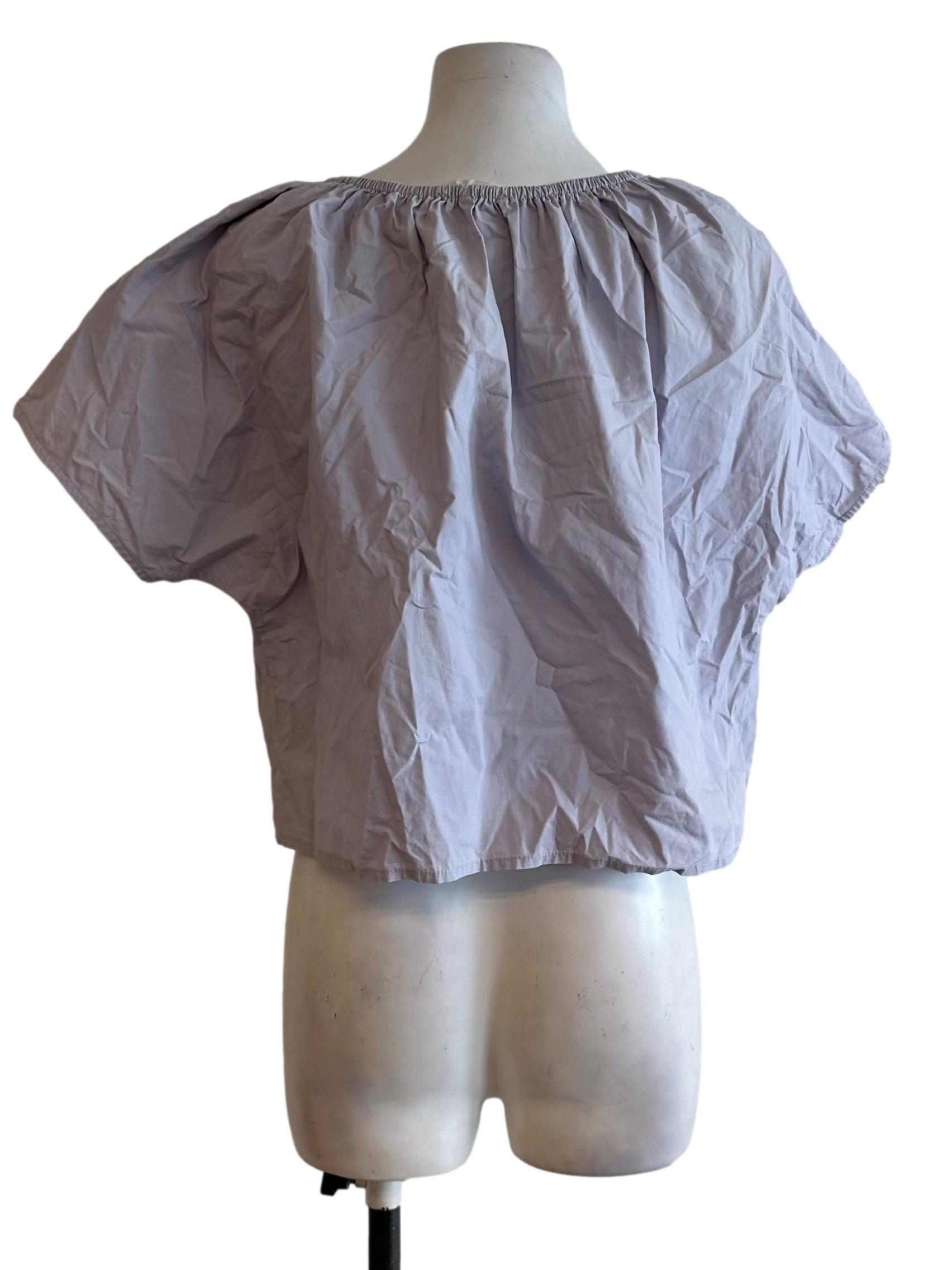 Lilac Purple Short Sleeve Top OSN