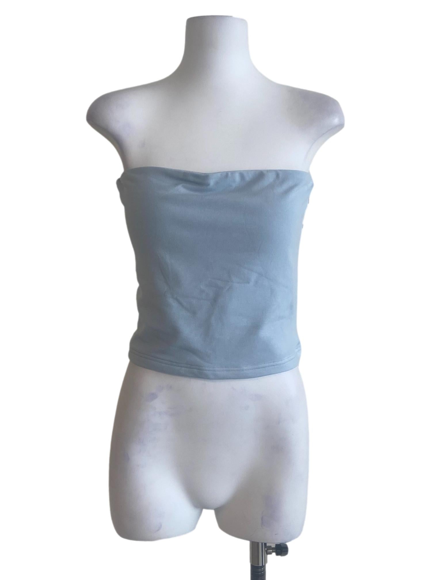 Blue Abbie Tube Padded Top