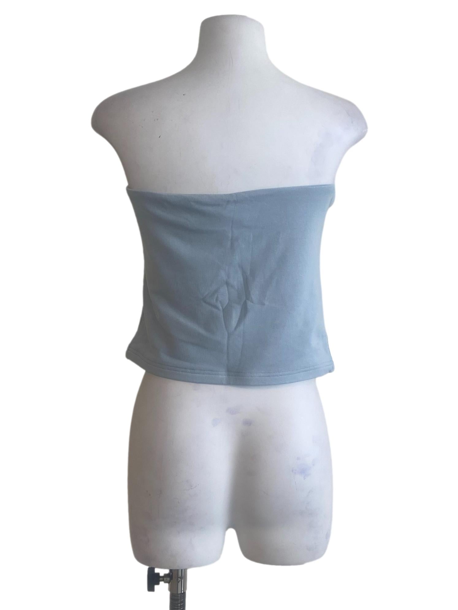 Blue Abbie Tube Padded Top