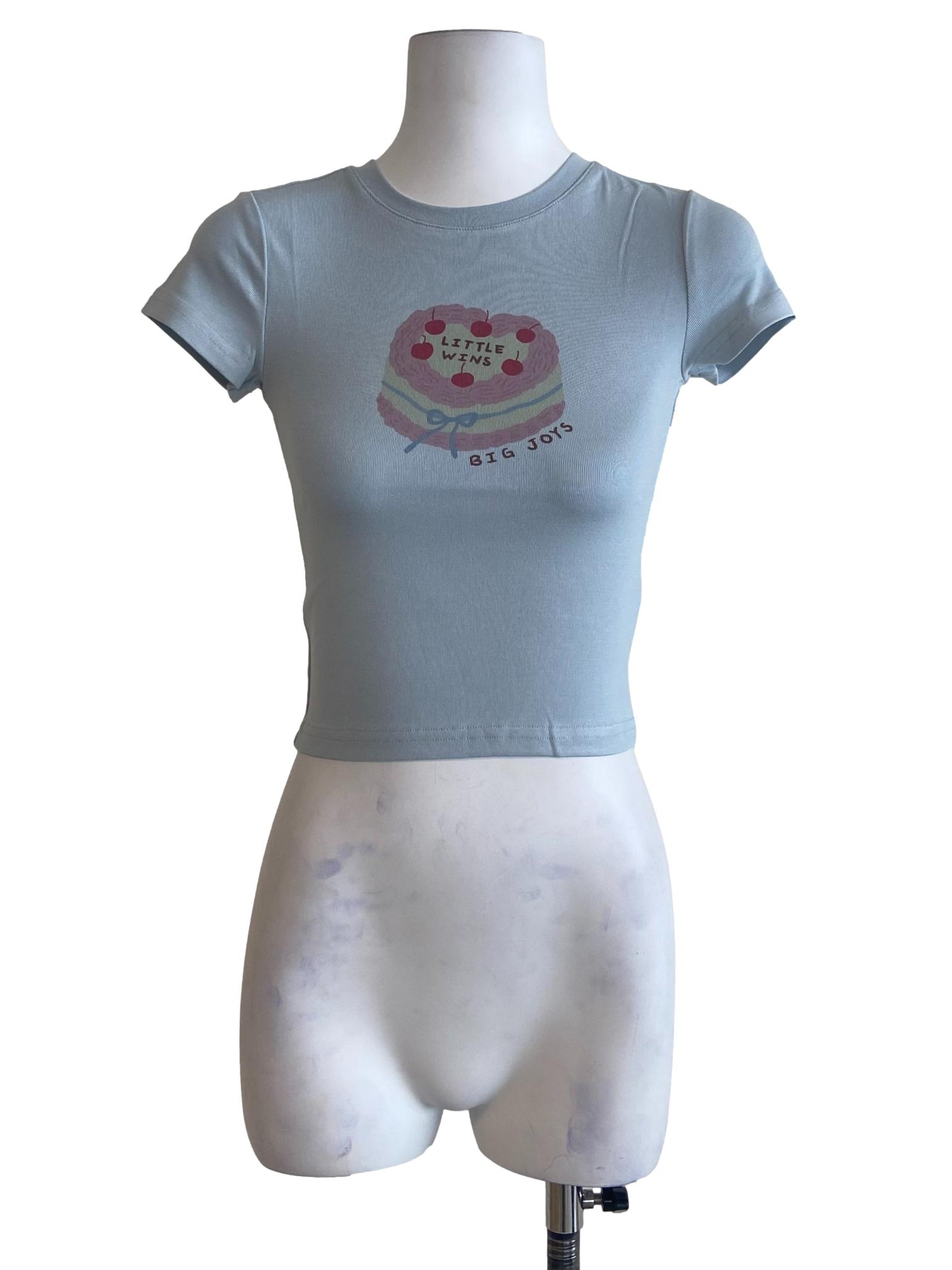 Blue Little Wins Big Joys Baby Tee