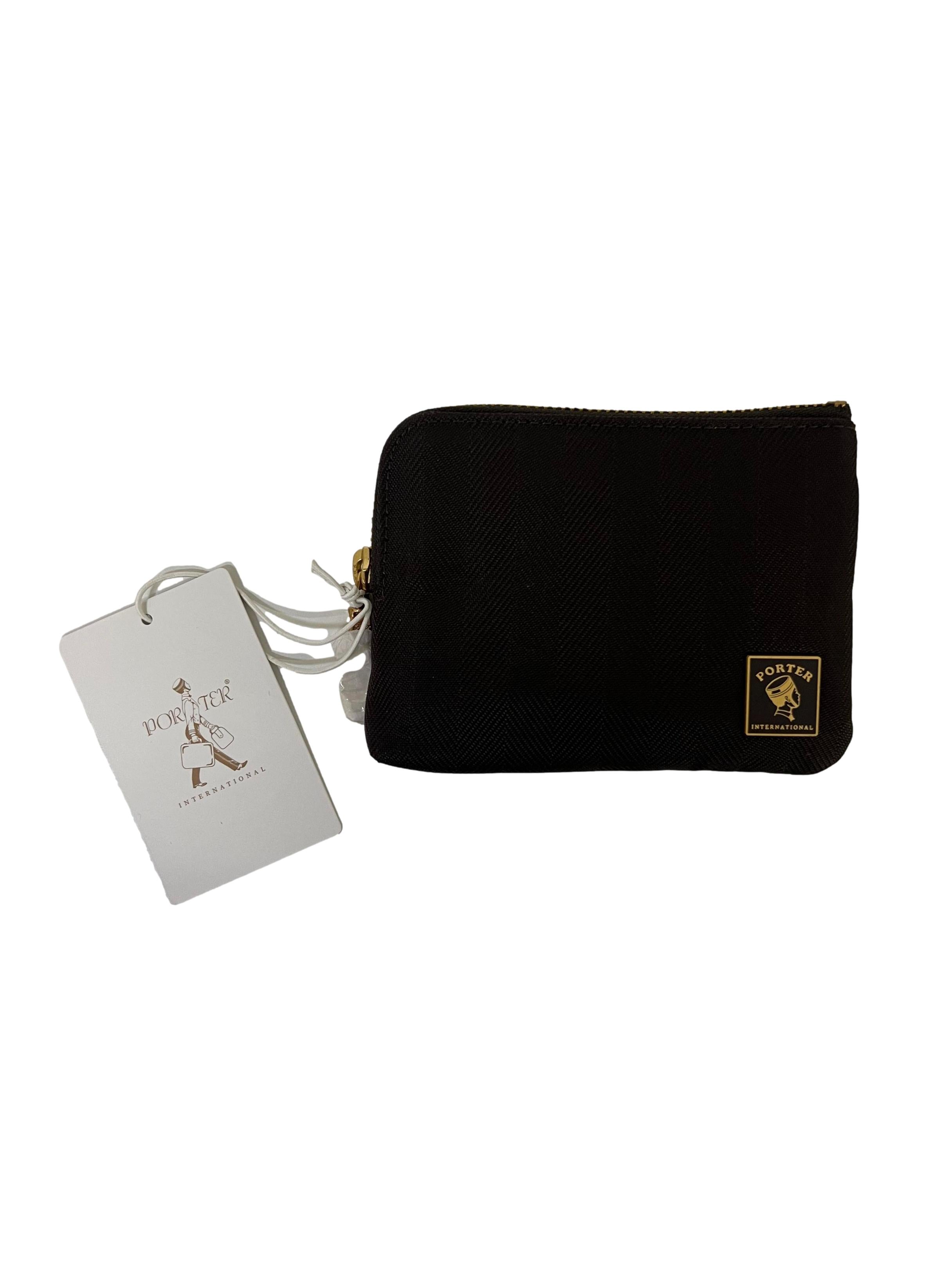 Brown Canvas Coin Pouch