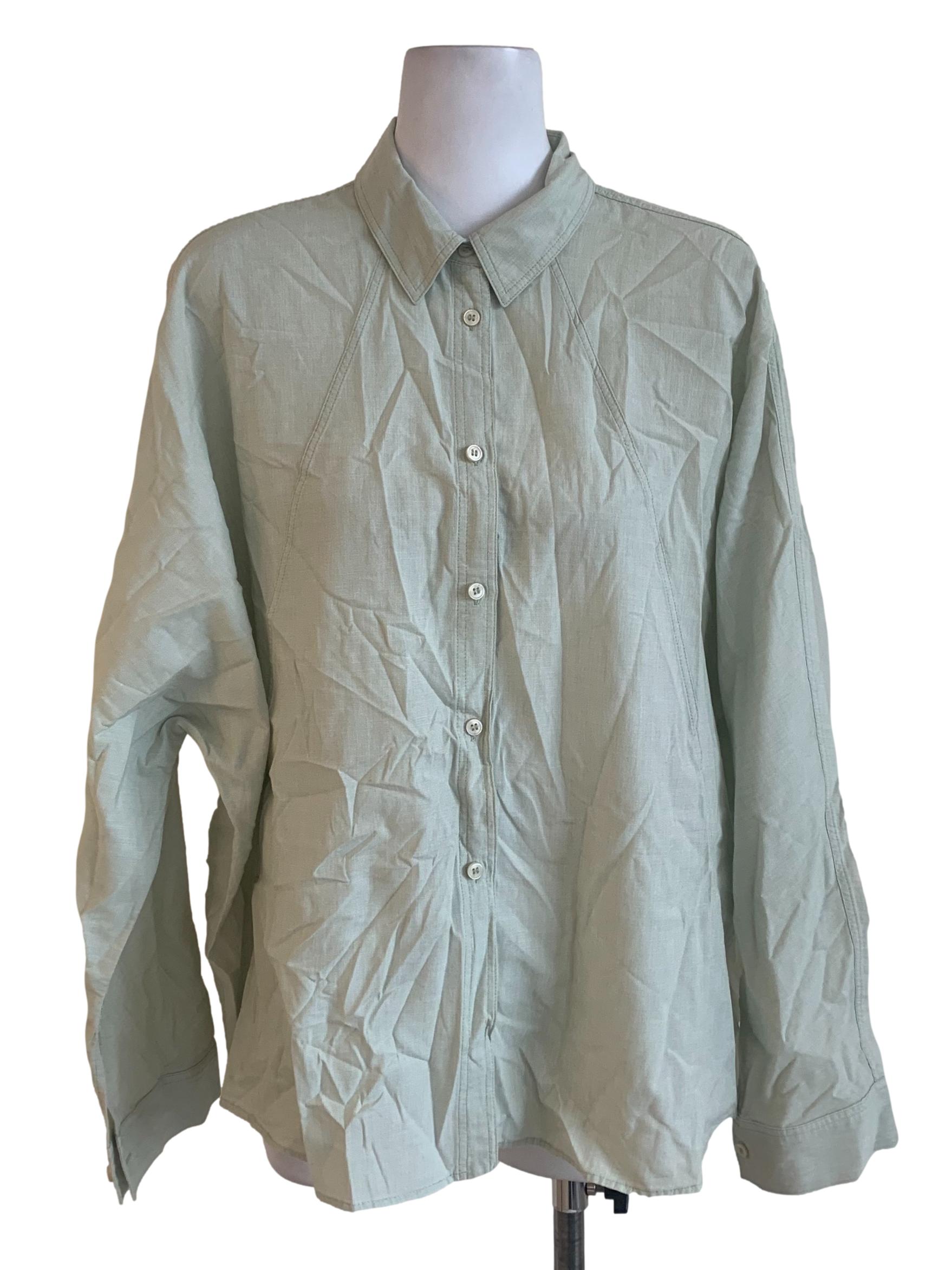 Pistachio Green Buttoned Shirt