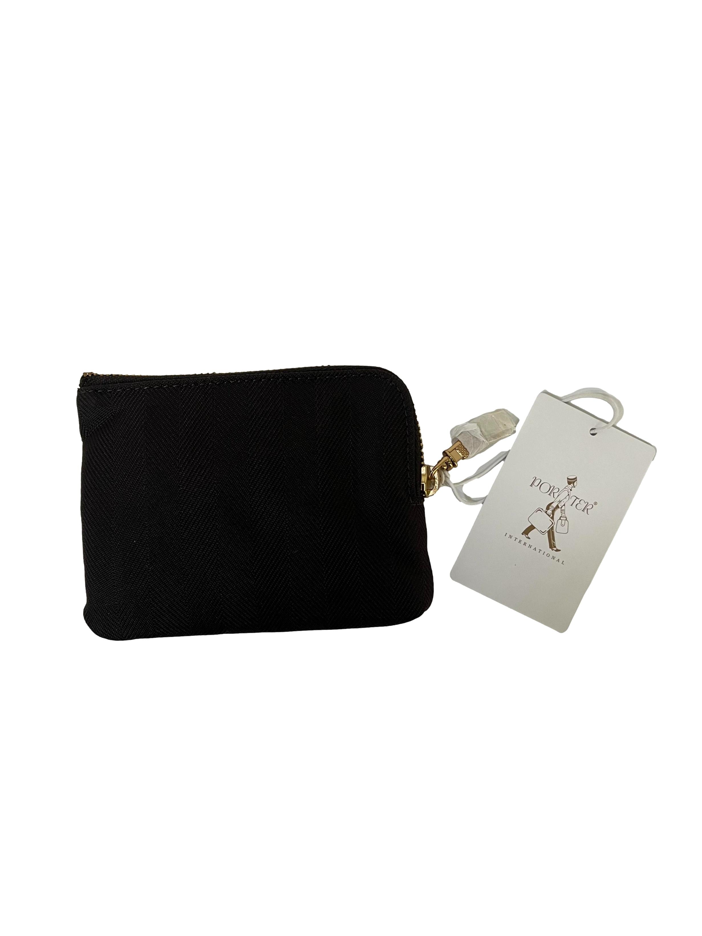 Brown Canvas Coin Pouch