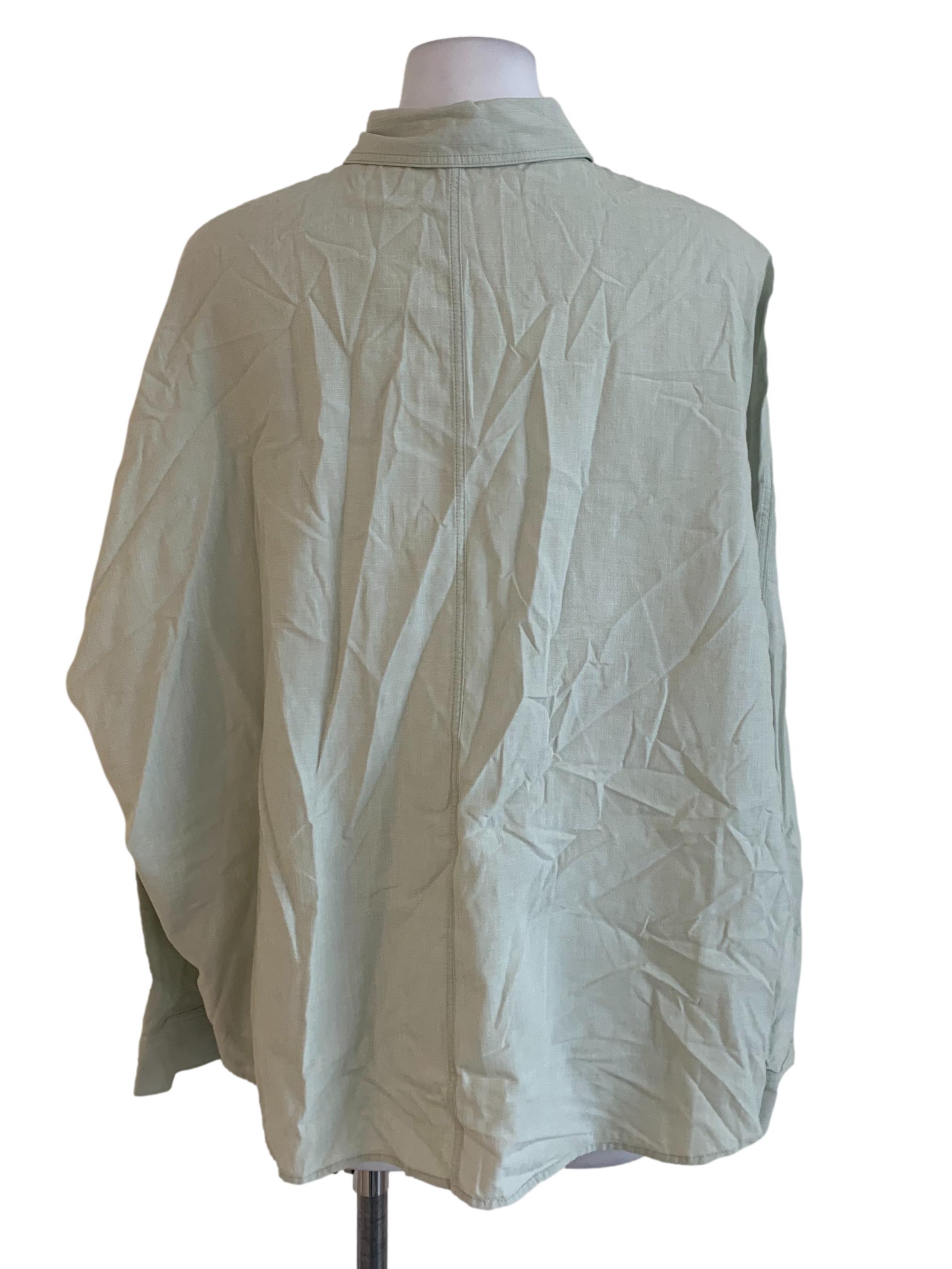 Pistachio Green Buttoned Shirt