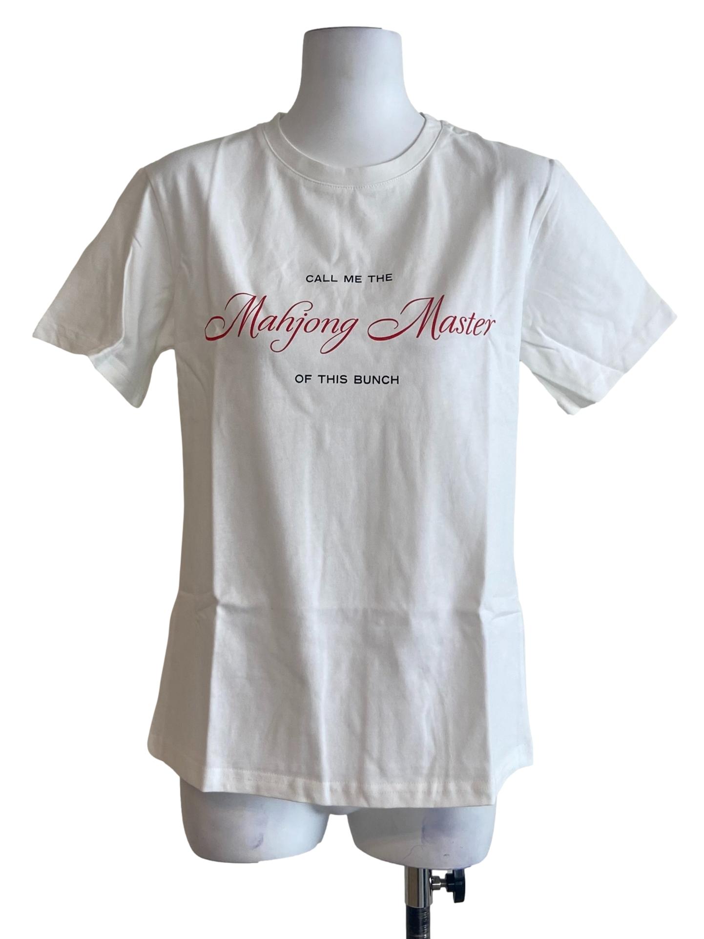 White Personali-Tees - Mahjong Master