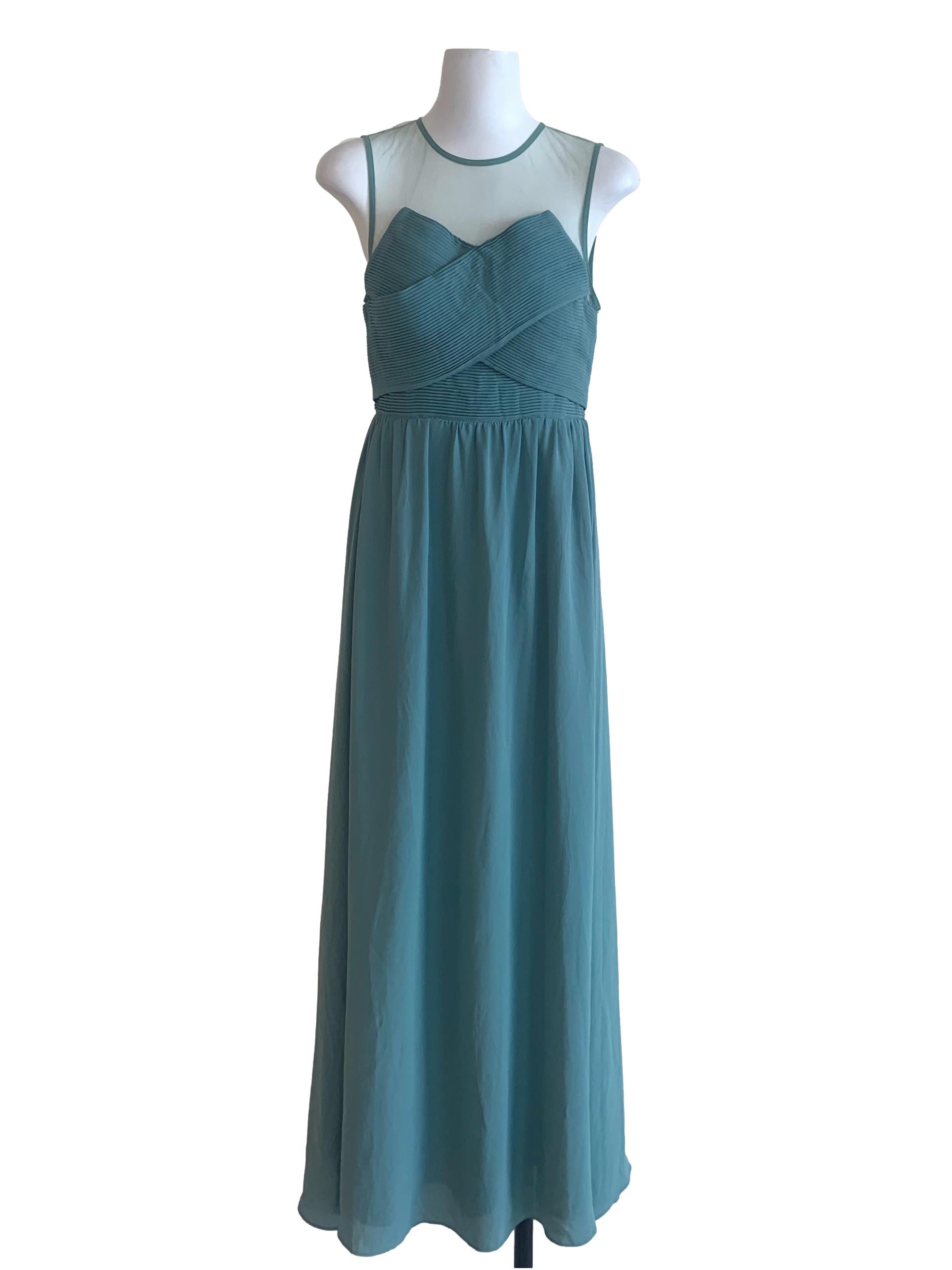 Ocean Blue Empire Dress LB