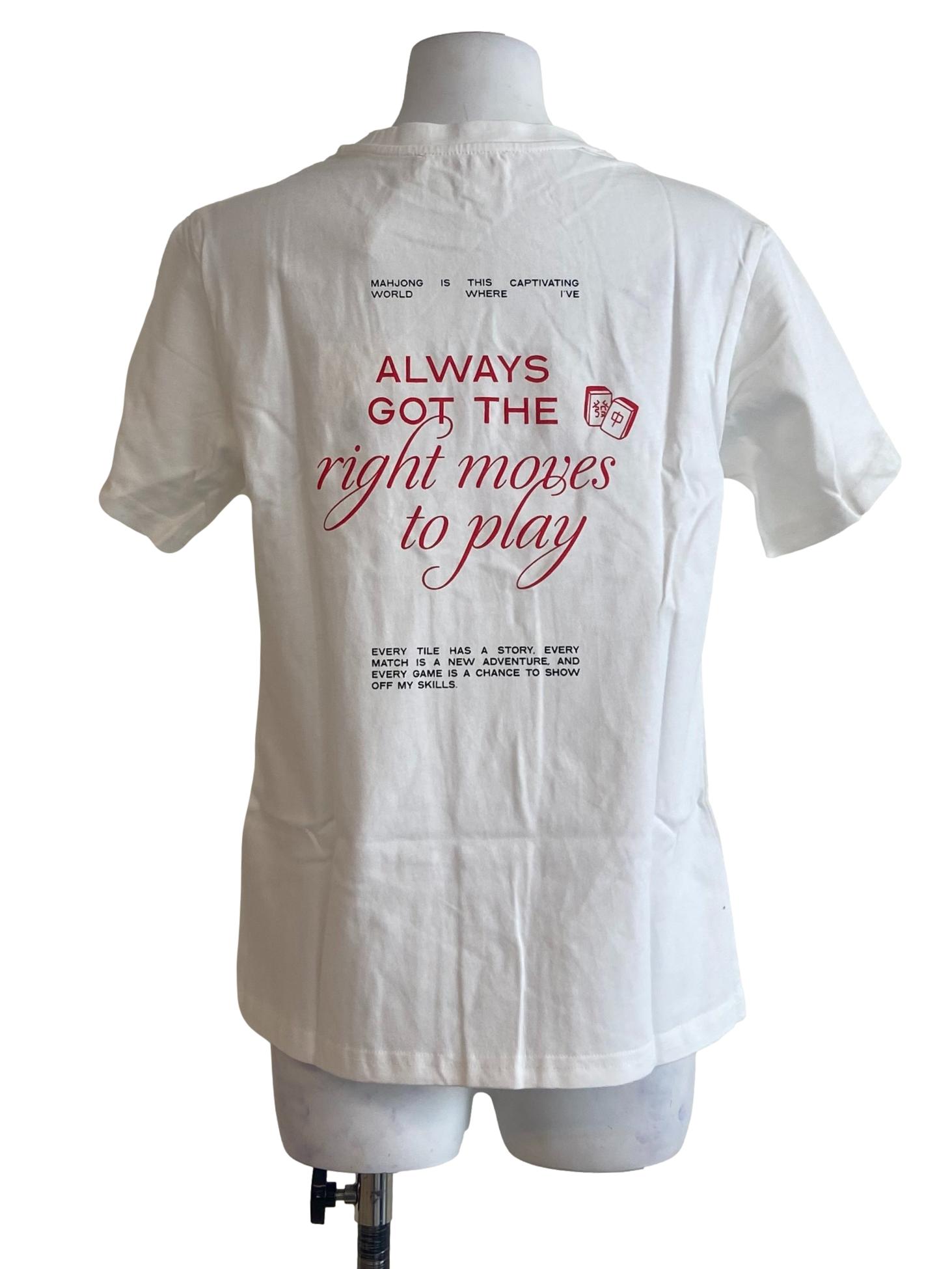 White Personali-Tees - Mahjong Master