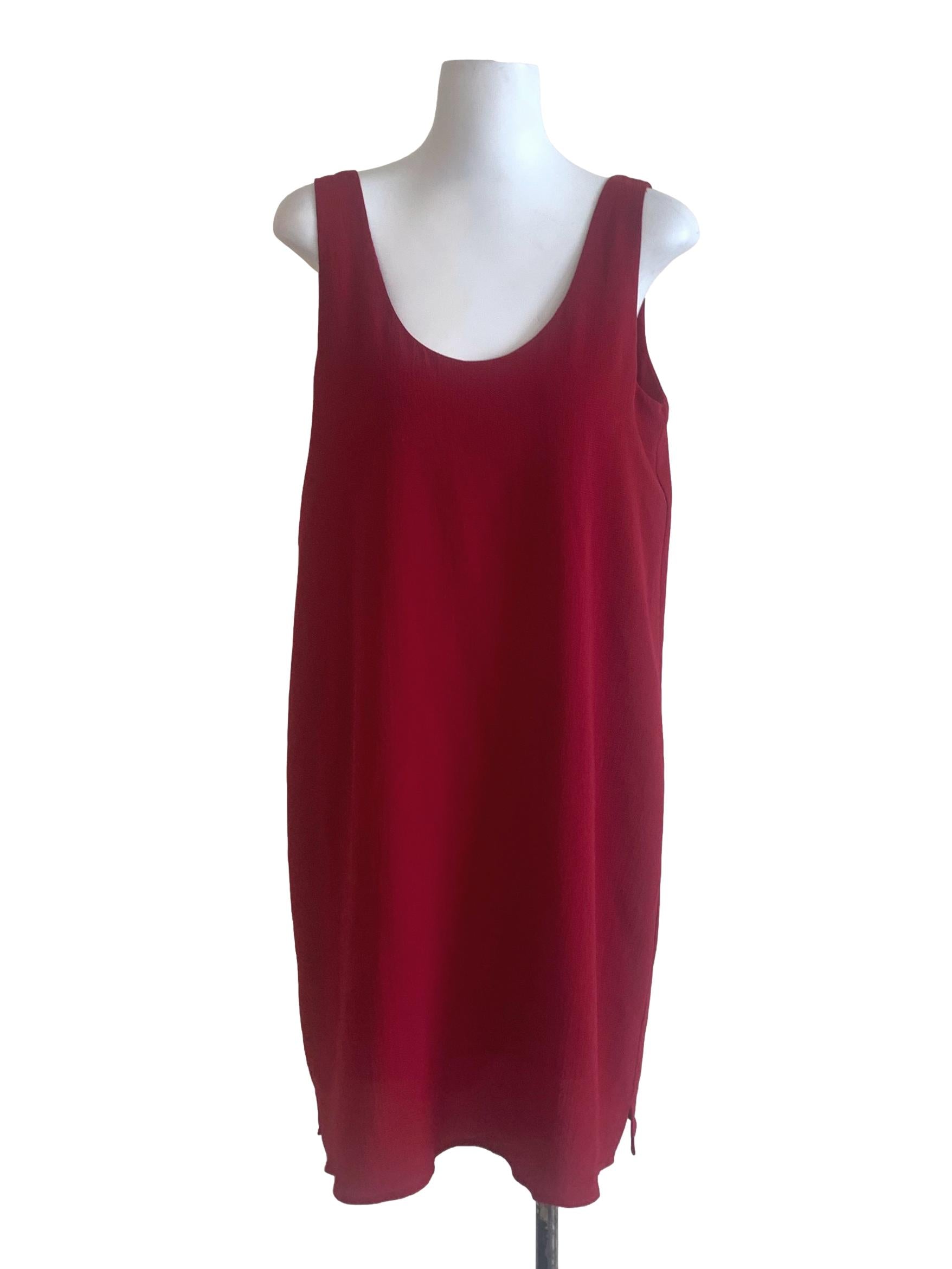 Garnet Red Tunic Dress