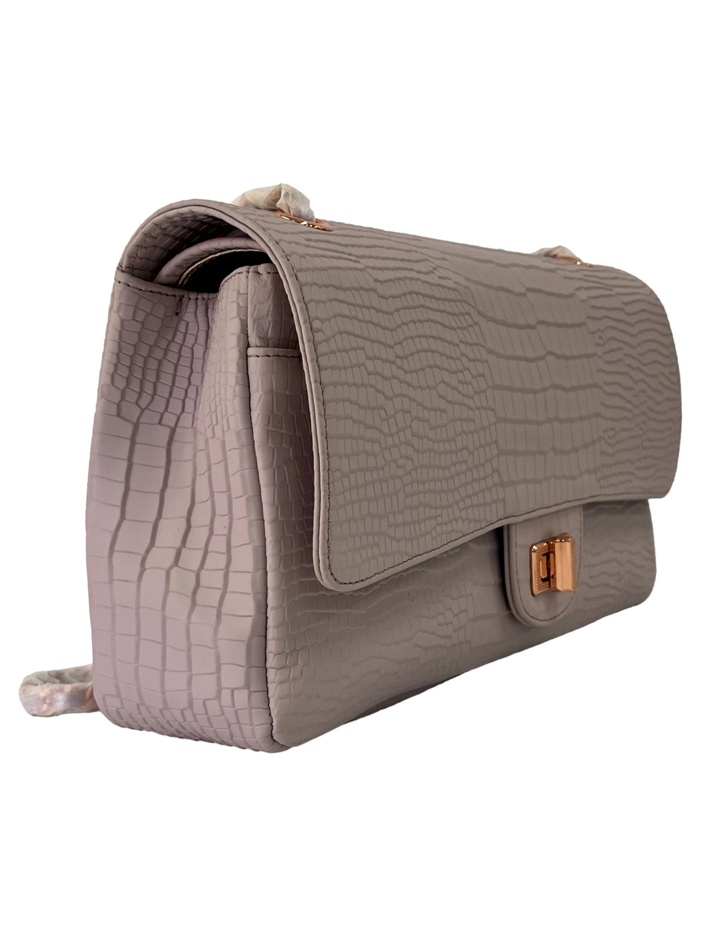 Pastel Purple Leather Aure Quinn Crossbody Bag CSN