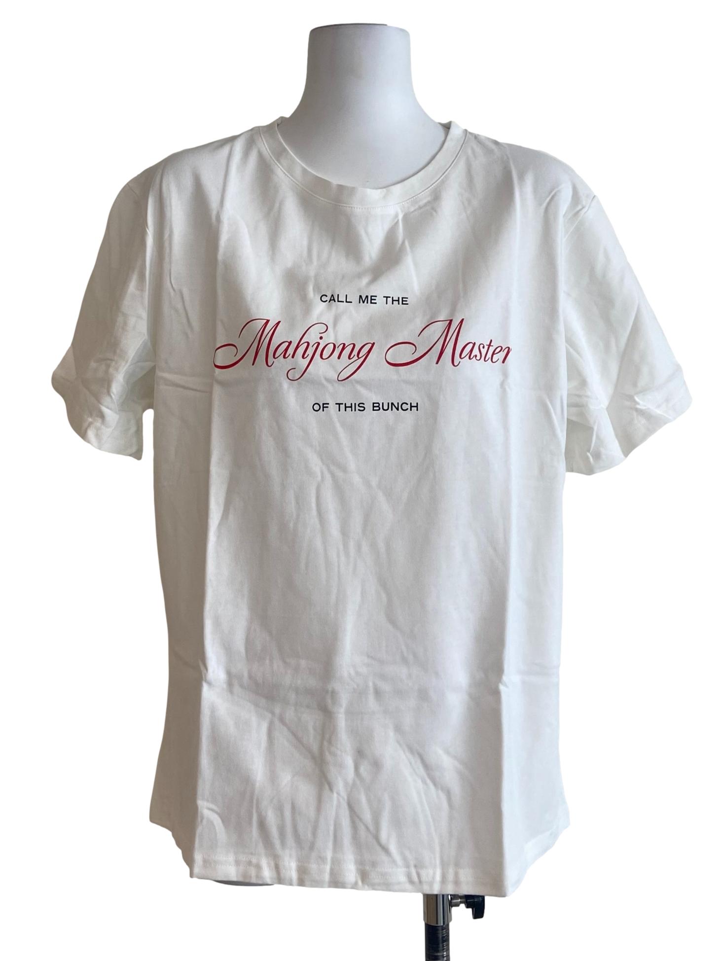 White Personali-Tees - Mahjong Master