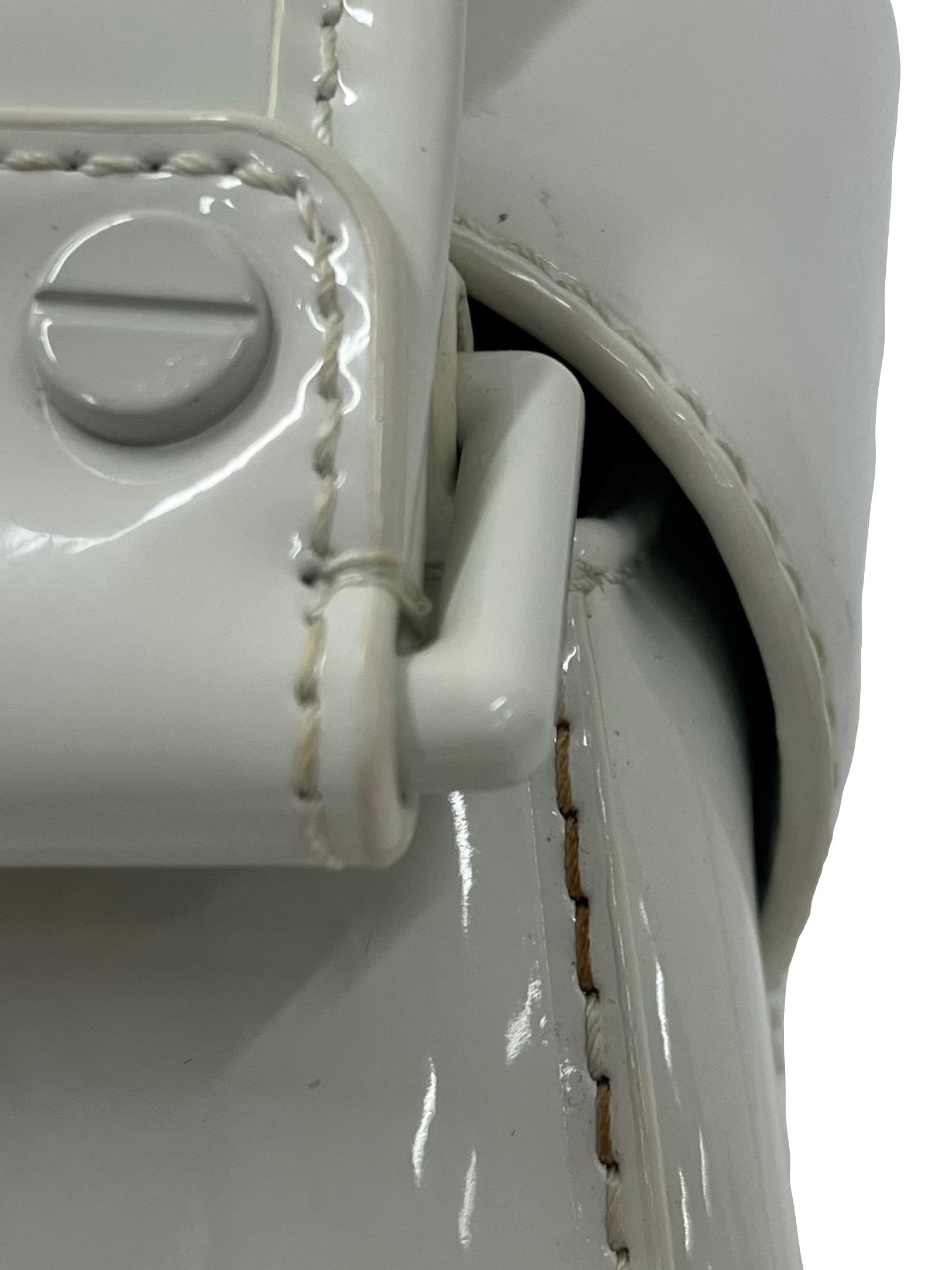 White Shoulder Bag With Adjustable Straps