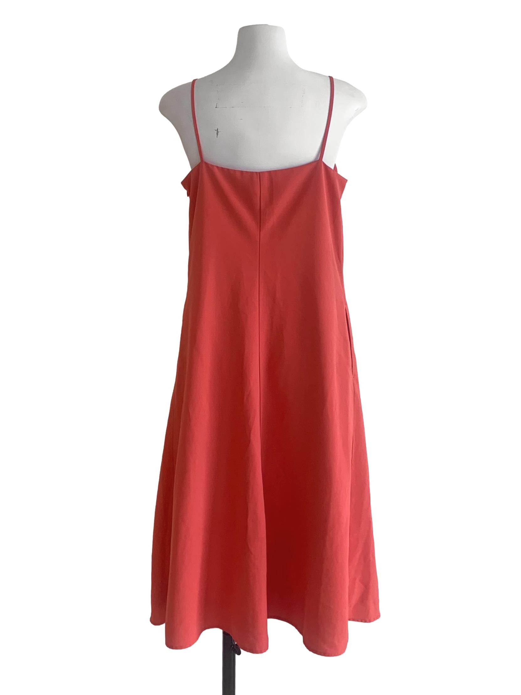 Cabdy Red Spaghetti Strap Dress