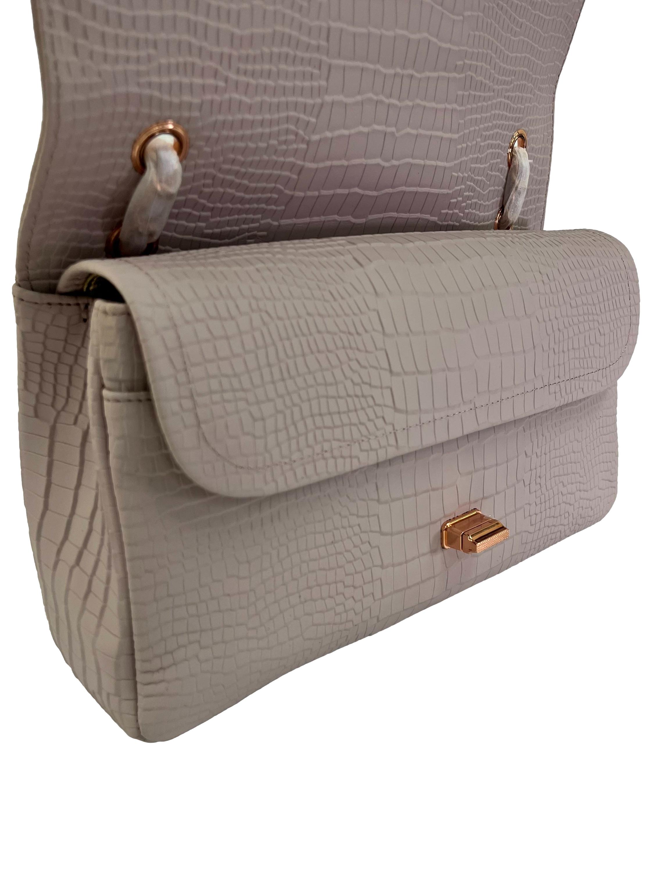 Pastel Purple Leather Aure Quinn Crossbody Bag CSN